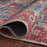 Loloi Loren Blue / Red Rug RUGS - synthetic Loloi
