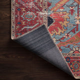 Loloi Loren Blue / Red Rug RUGS - synthetic Loloi
