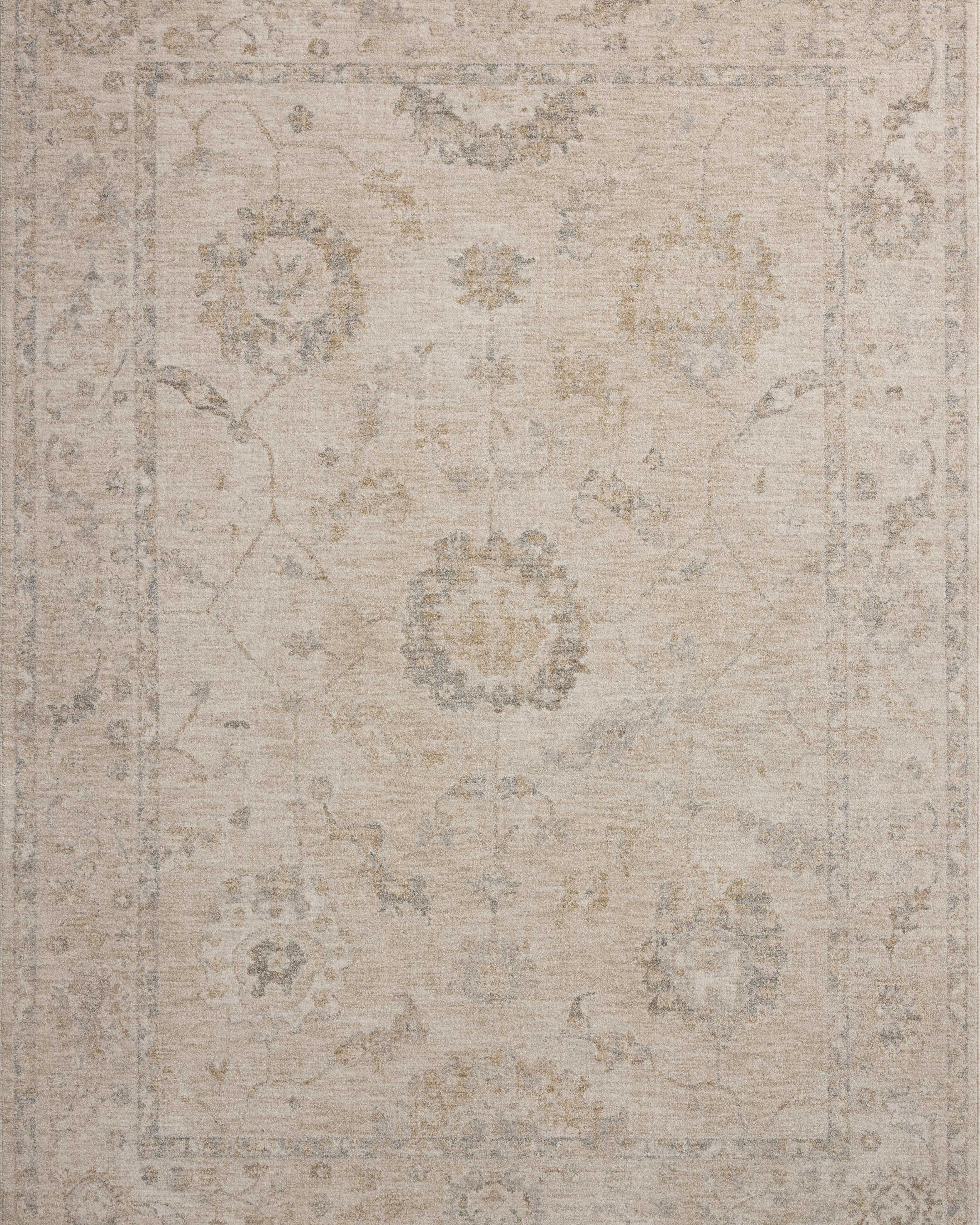 Chris Loves Julia x Loloi Louisa Oatmeal / Slate Rug RUGS - vintage inspired Loloi
