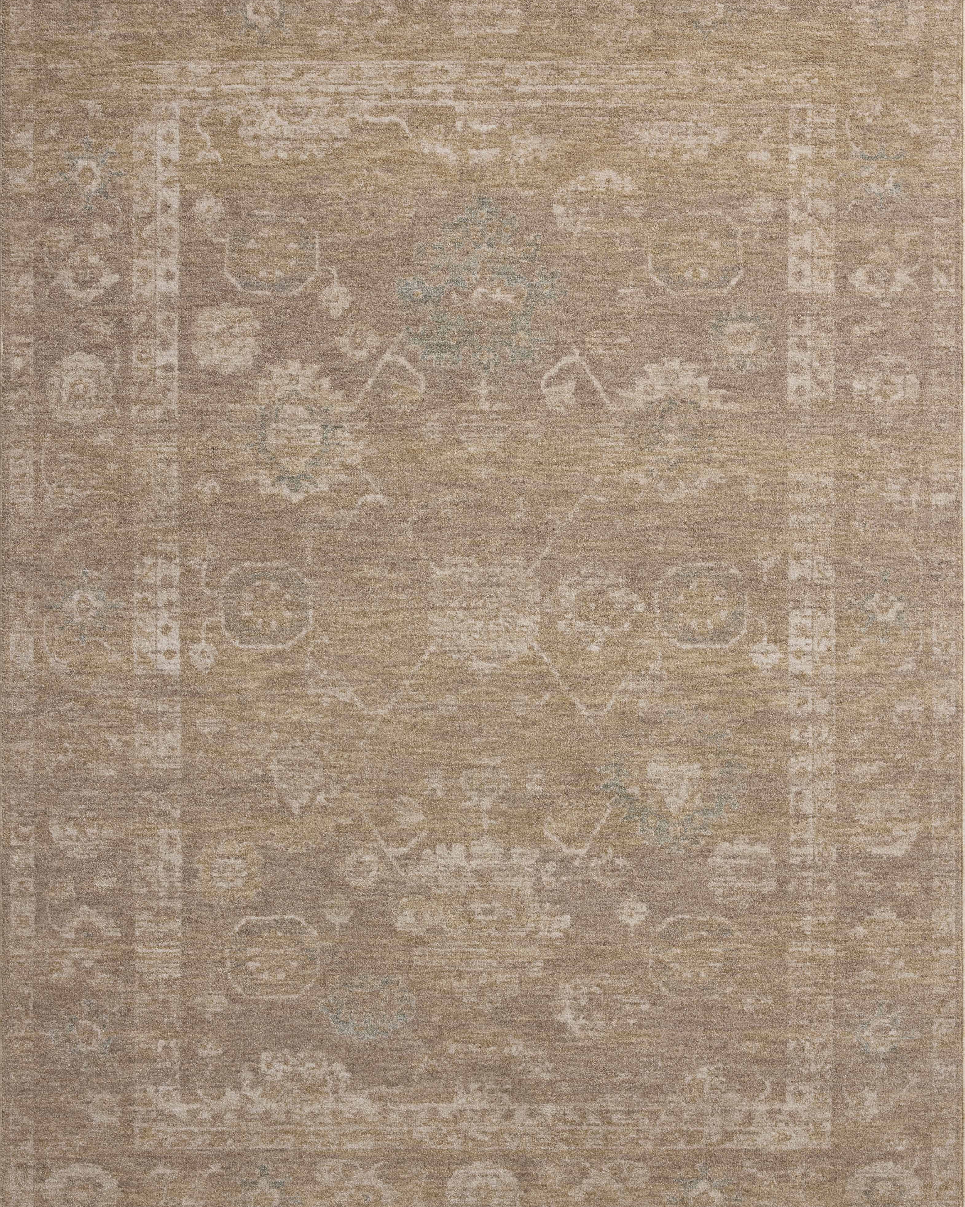 Chris Loves Julia x Loloi Louisa Taupe / Gold Rug RUGS - vintage inspired Loloi