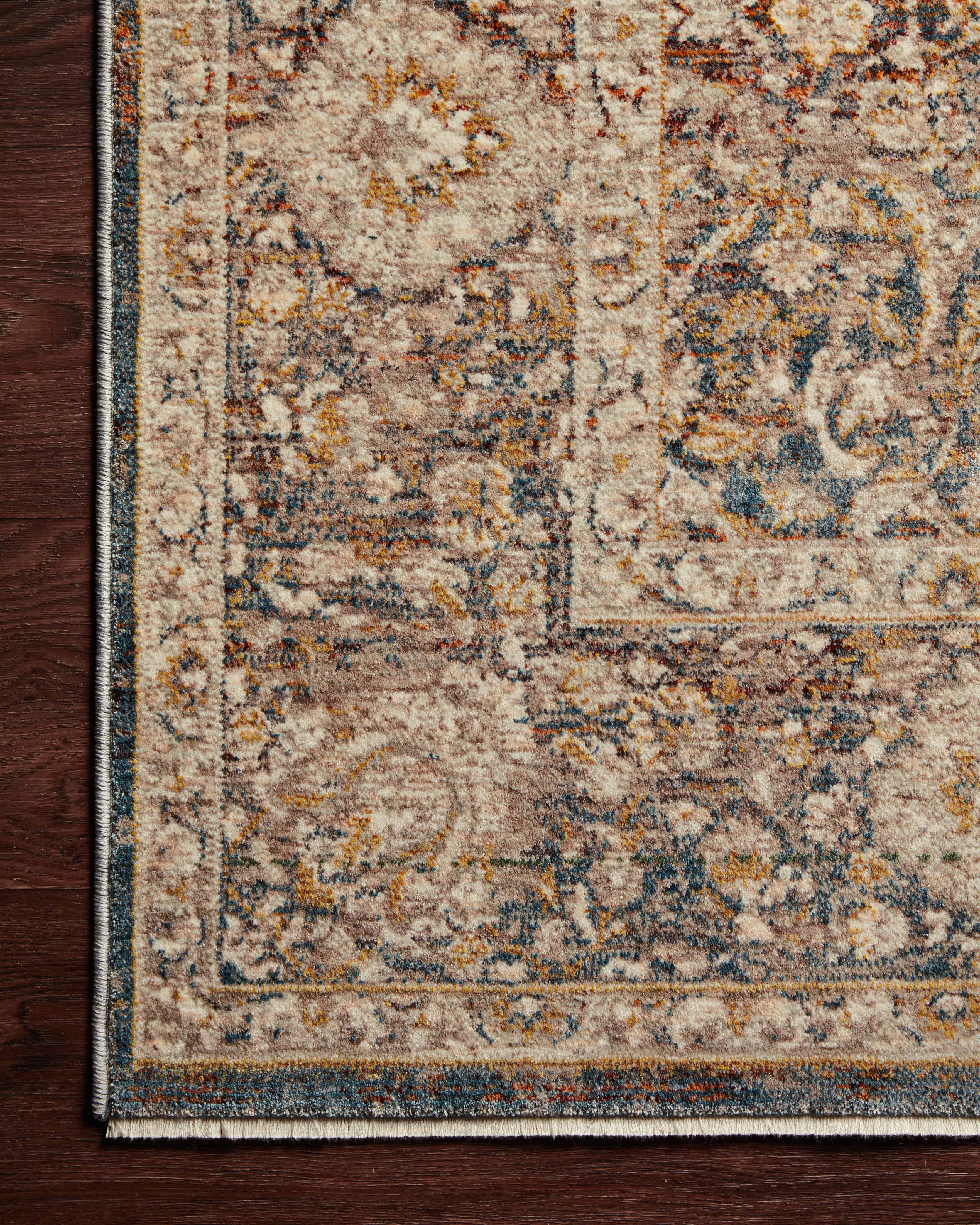 Loloi Lourdes Charcoal / Ivory Rug RUGS - synthetic Loloi