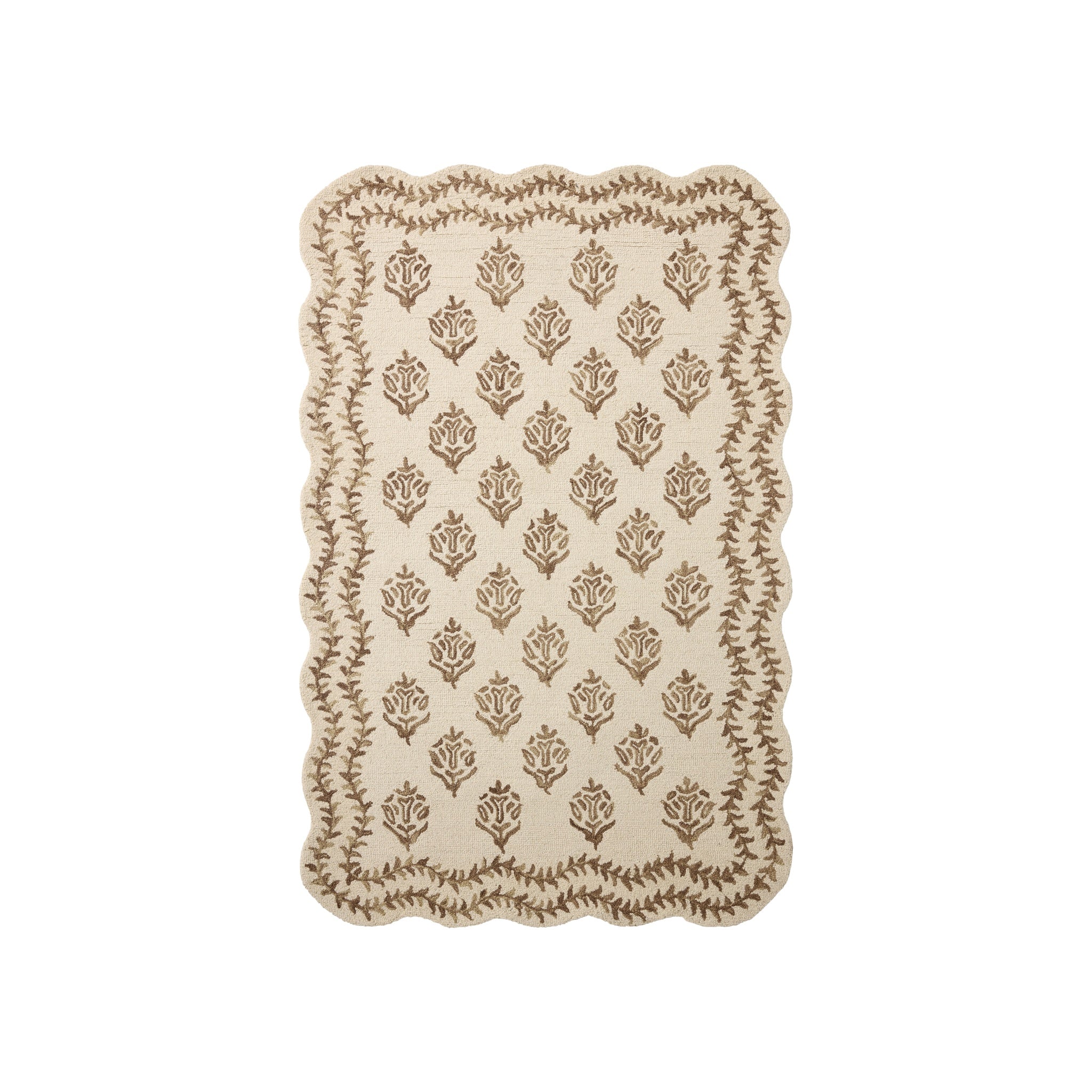 Rifle Paper Co. x Loloi Lisette Ivory / Natural Rug RUGS - wool Loloi 18" x 18"