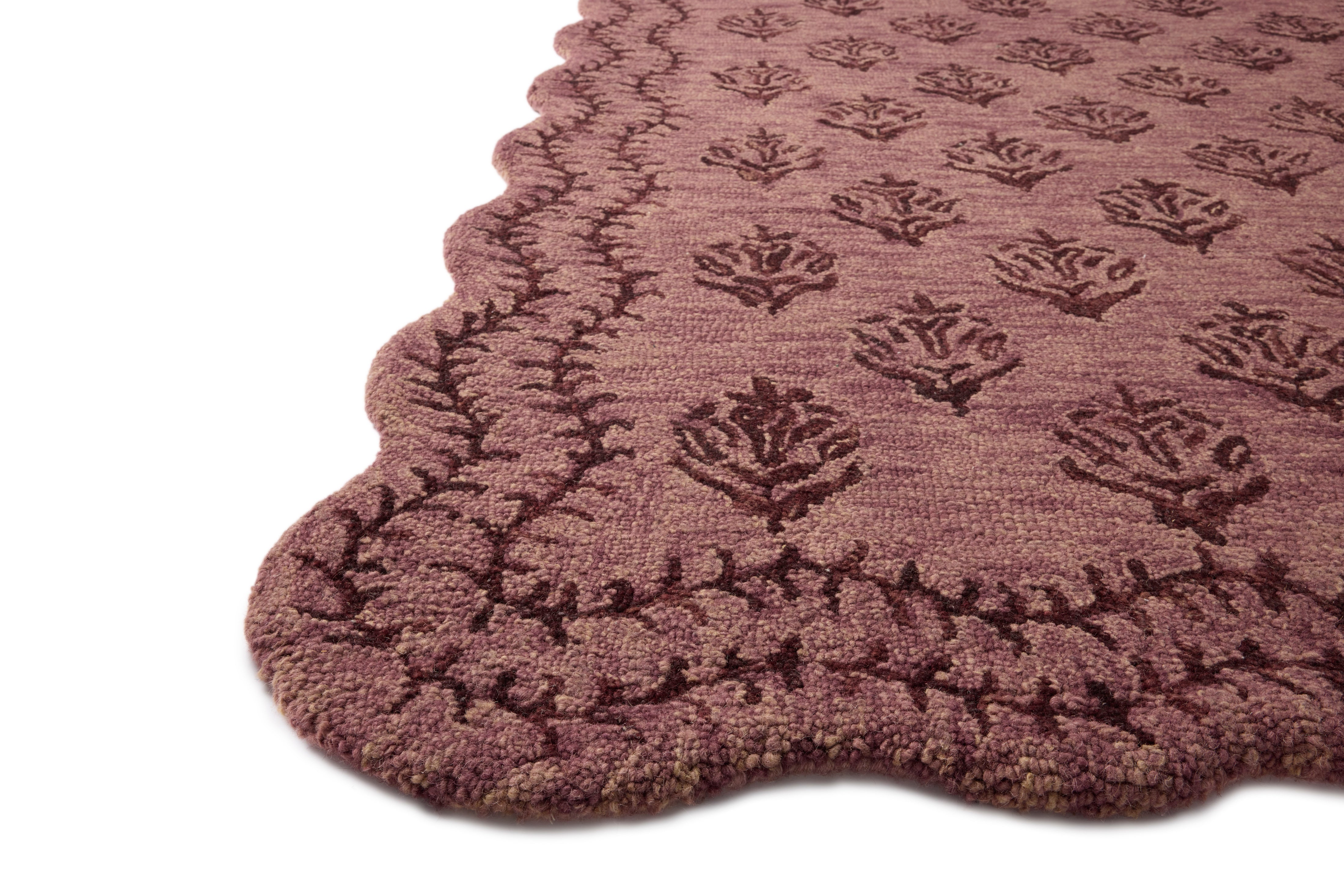 Rifle Paper Co. x Loloi Lisette Plum / Dark Plum Rug RUGS - wool Loloi