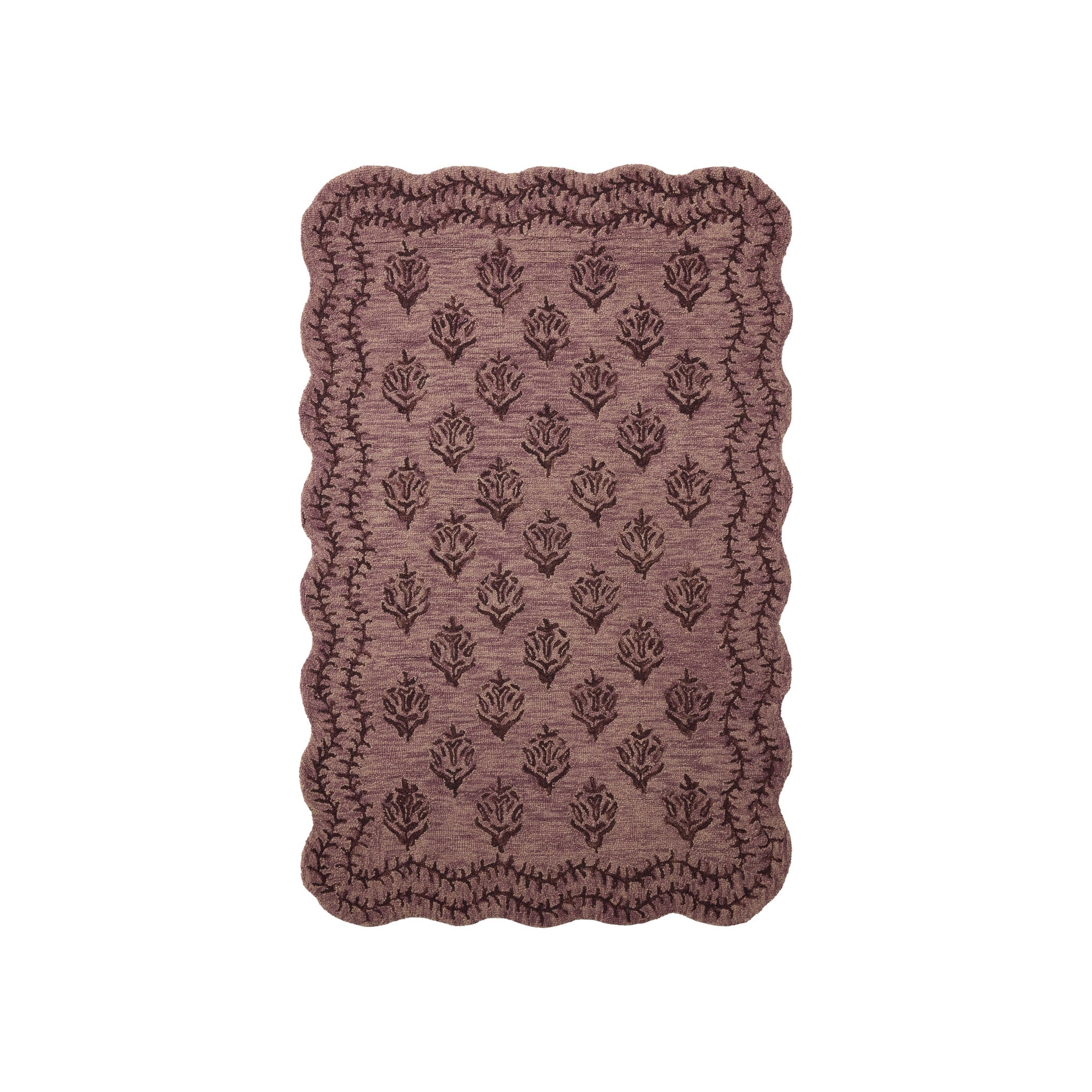 Rifle Paper Co. x Loloi Lisette Plum / Dark Plum Rug RUGS - wool Loloi 18" x 18"