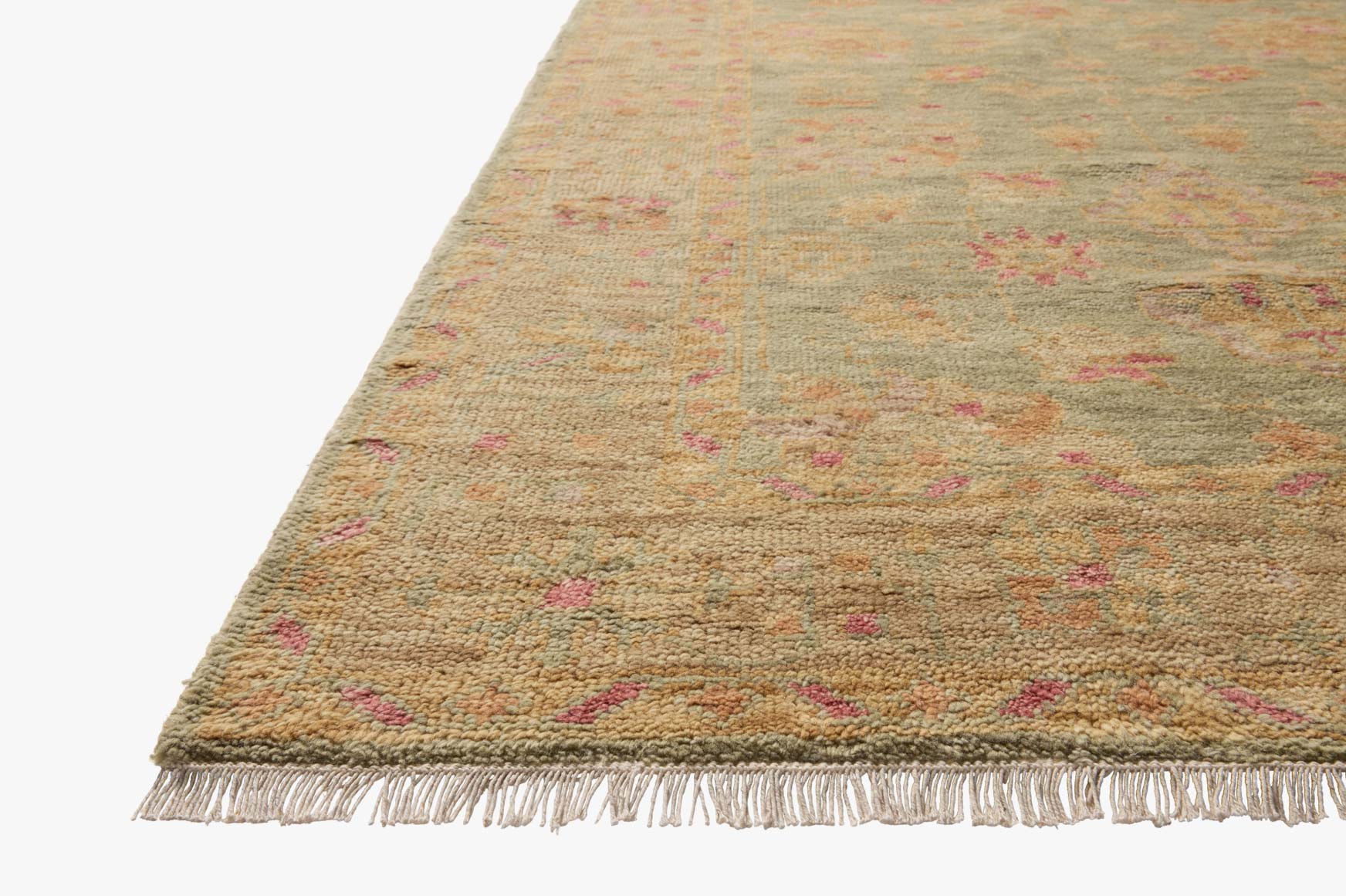 Magnolia Home x Loloi Lucille Green / Sunset Rug - Rug & Weave