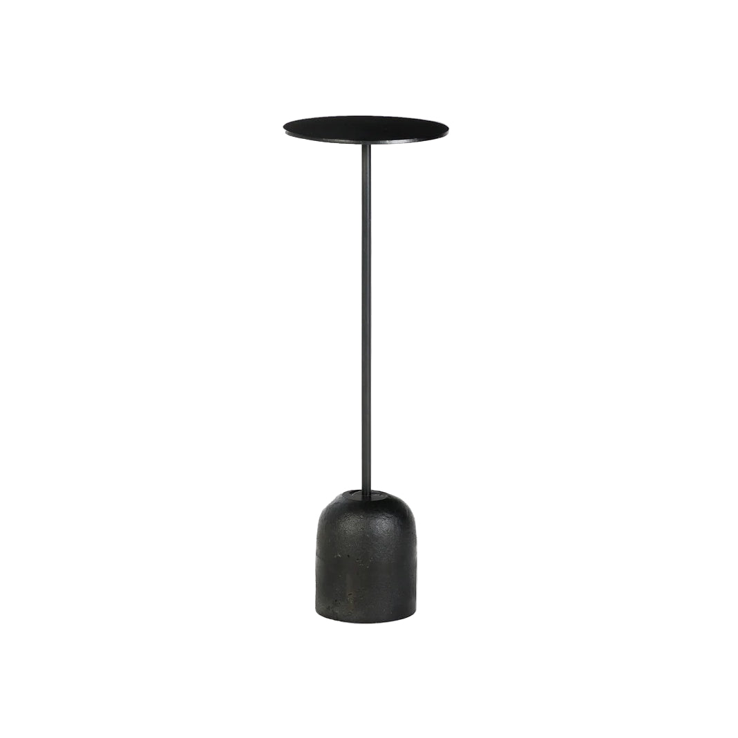 Canton Drink Table FURNITURE - side table Union Home Burnt Oil Finish Cylinder