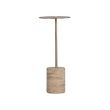 Lilia Drink Table FURNITURE - side table Union Home Antique Brass