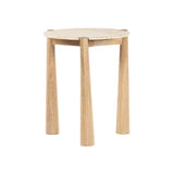 Carven Side Table FURNITURE - side table Union Home Natural/Travertine