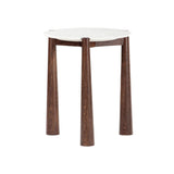 Carven Side Table FURNITURE - side table Union Home Brown/White Marble