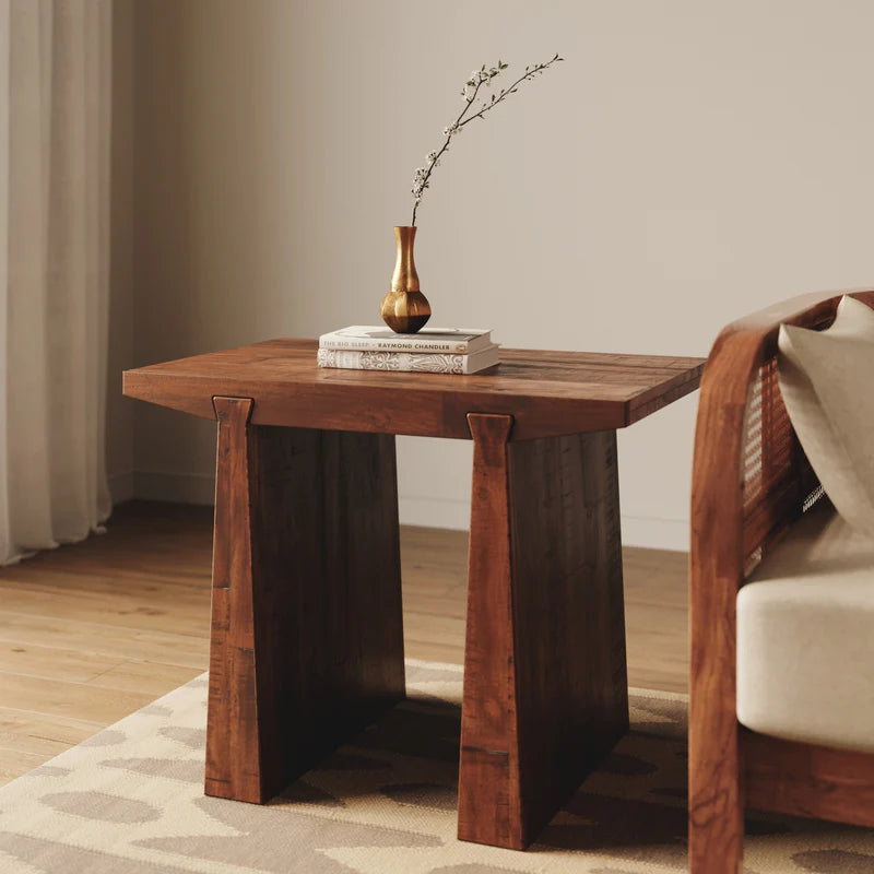 Keyline Reclaimed Wood Side Table FURNITURE - side table Union Home