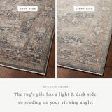 Loloi Lyra Denim / Sand Rug 0-RUGS-patterned Loloi