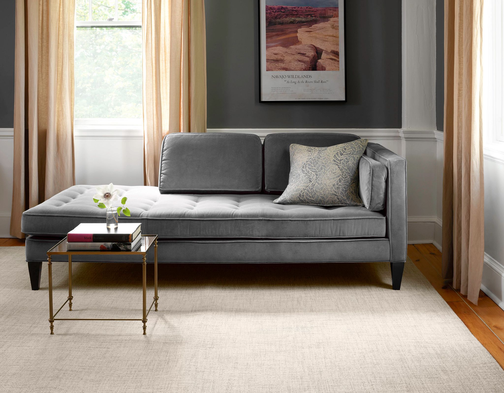 Crosshatch Ivory Hand Micro Hooked Wool Rug-Rug & Weave