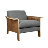 Gus* Modern Lodge Chair FURNITURE - chair Gus Fabric Andorra Pewter