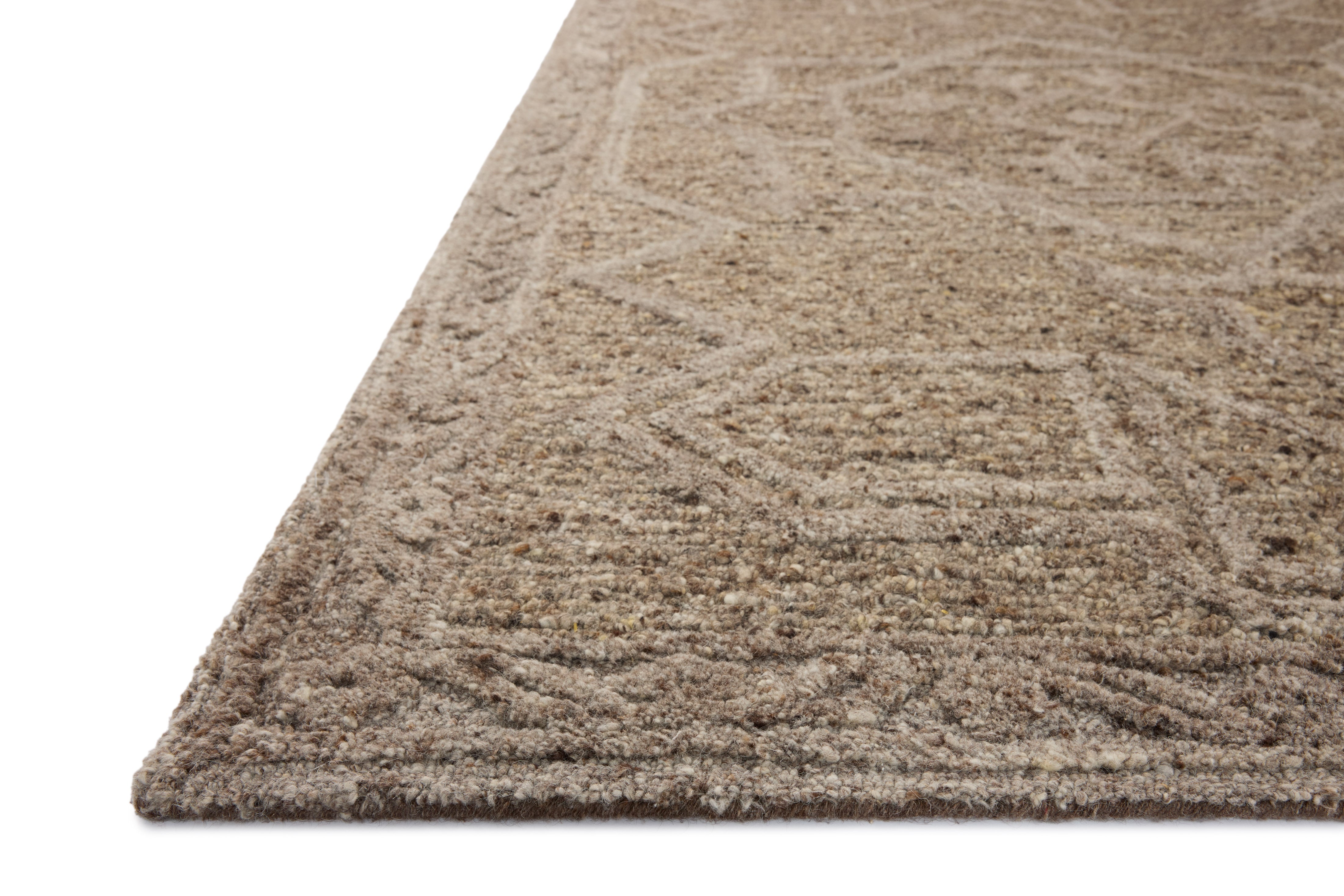 Loloi Mabel Bark / Graphite Rug RUGS - wool Loloi 18" x 18" sample