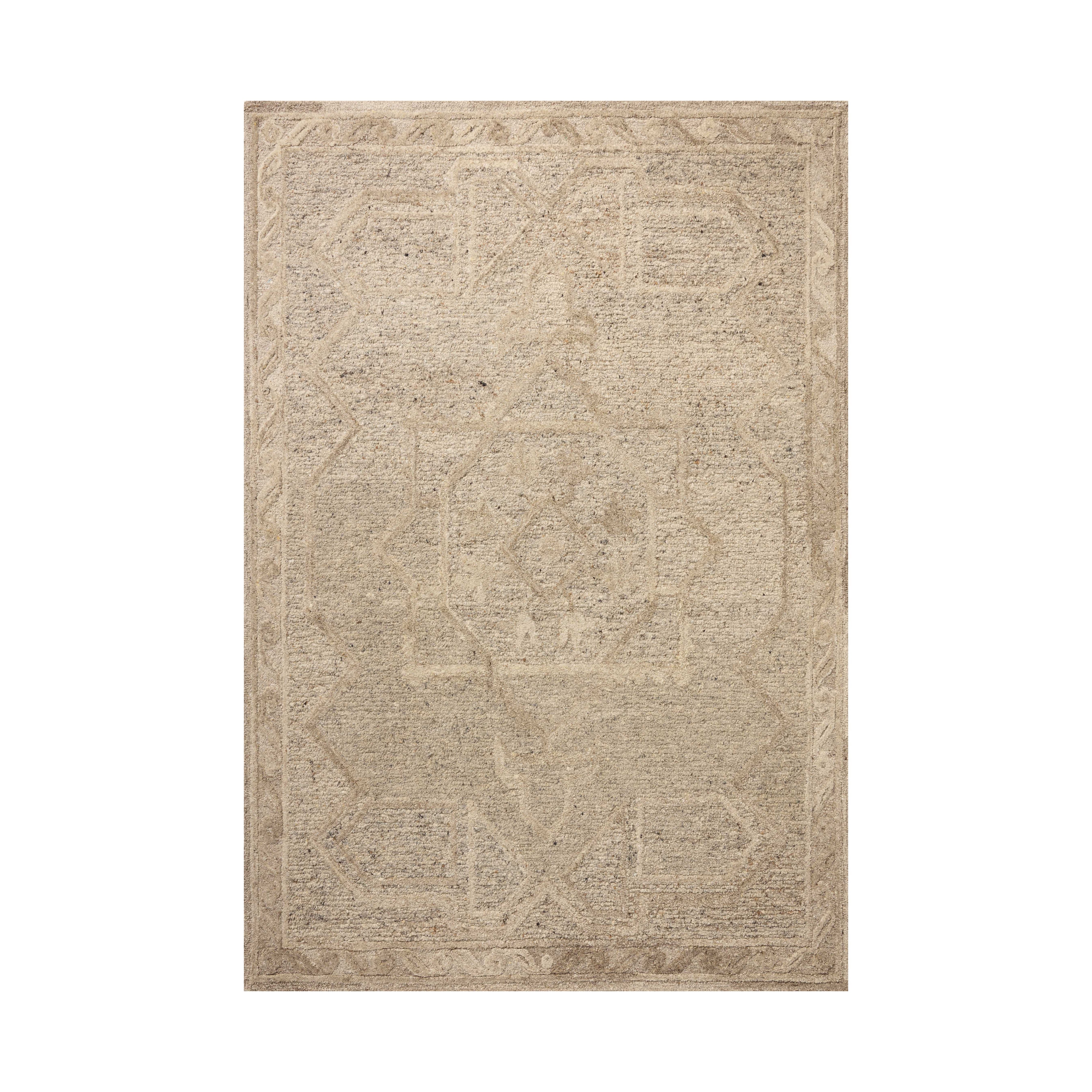 Loloi Mabel Stone / Sand Rug RUGS - wool Loloi 18" x 18" sample