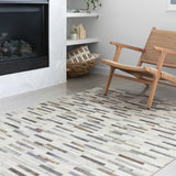 Loloi Maddox Ivory / Grey Rug RUGS - synthetic Loloi