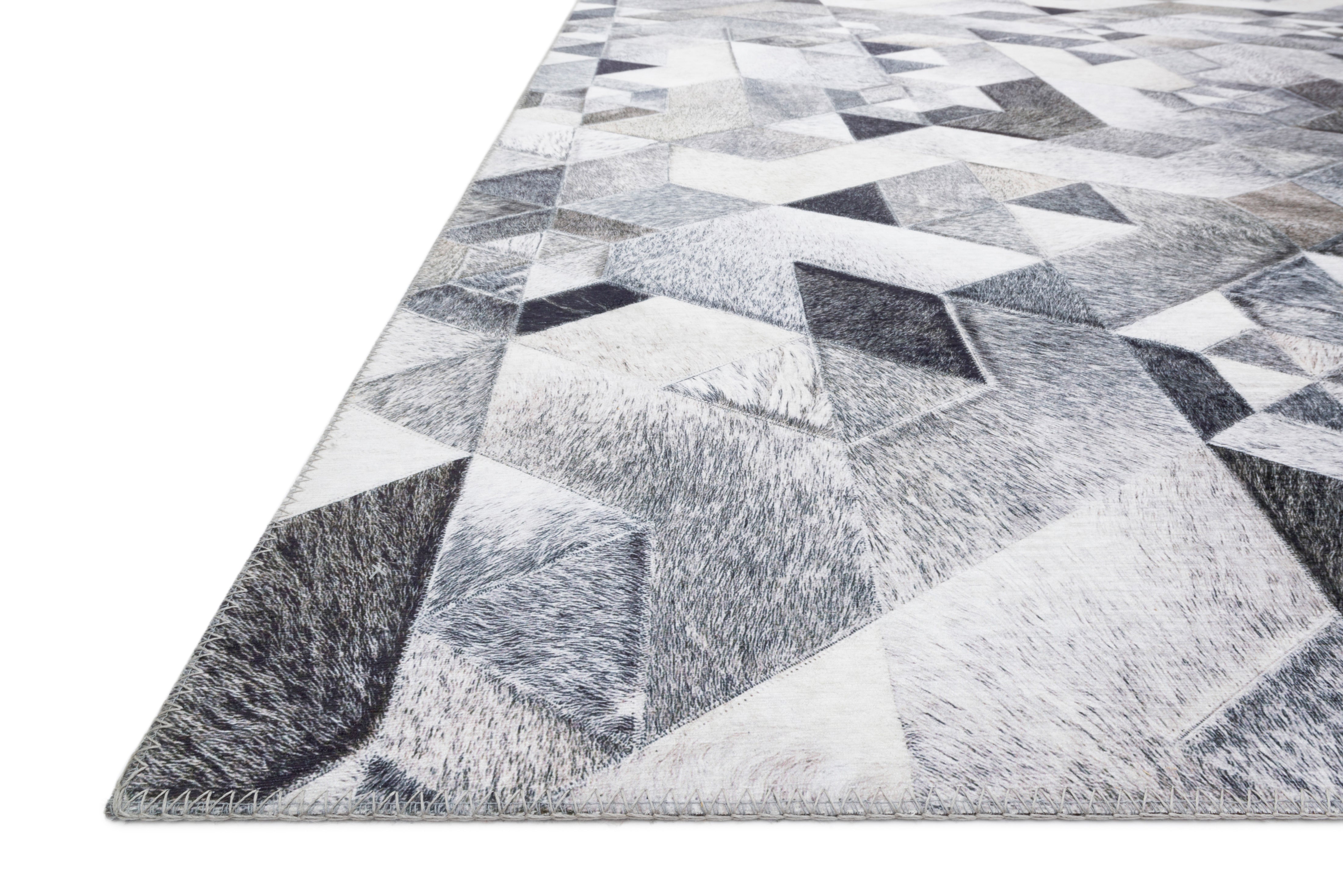 Loloi Maddox Grey / Ivory Rug RUGS - synthetic Loloi