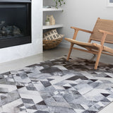 Loloi Maddox Grey / Ivory Rug RUGS - synthetic Loloi