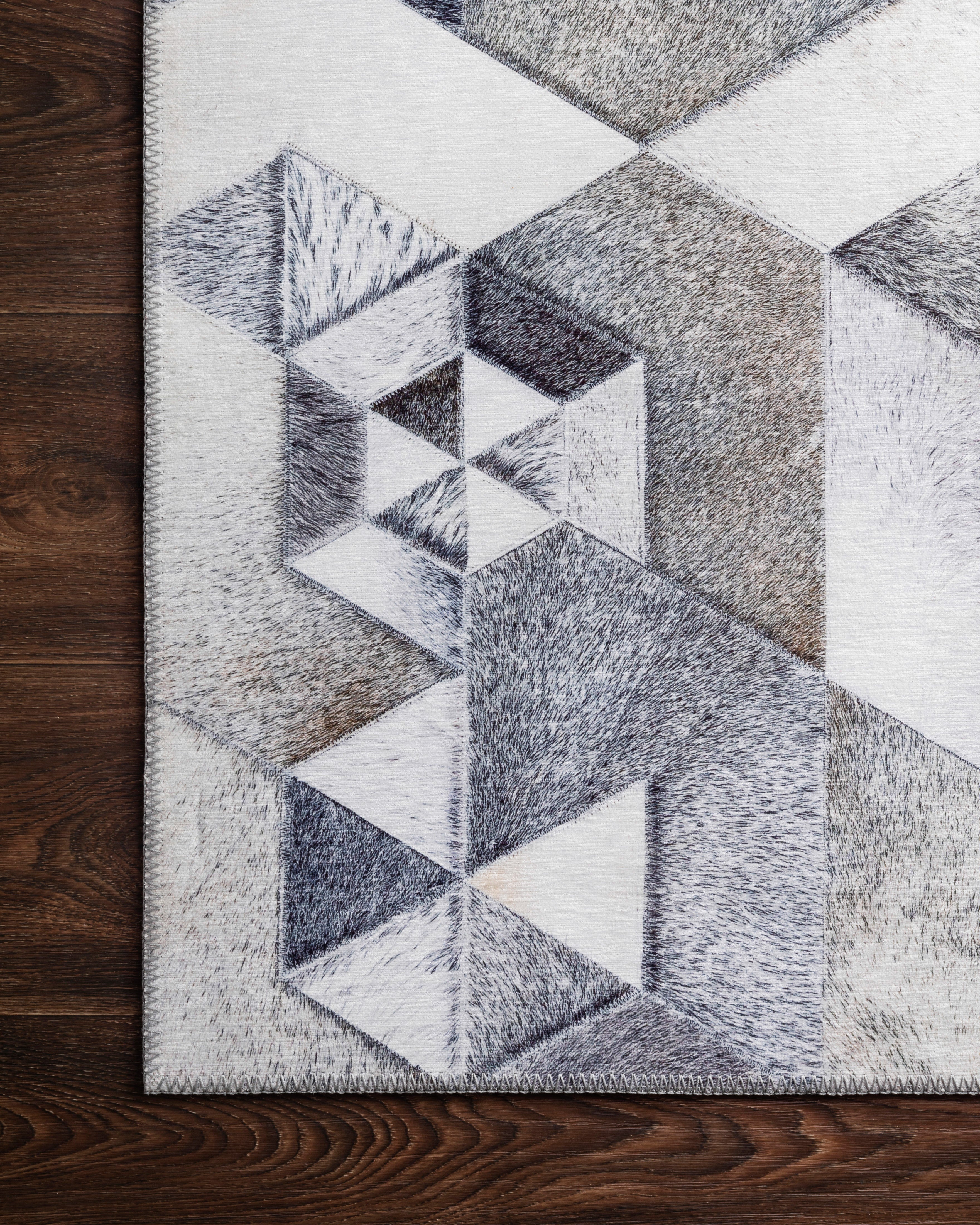 Loloi Maddox Grey / Ivory Rug RUGS - synthetic Loloi