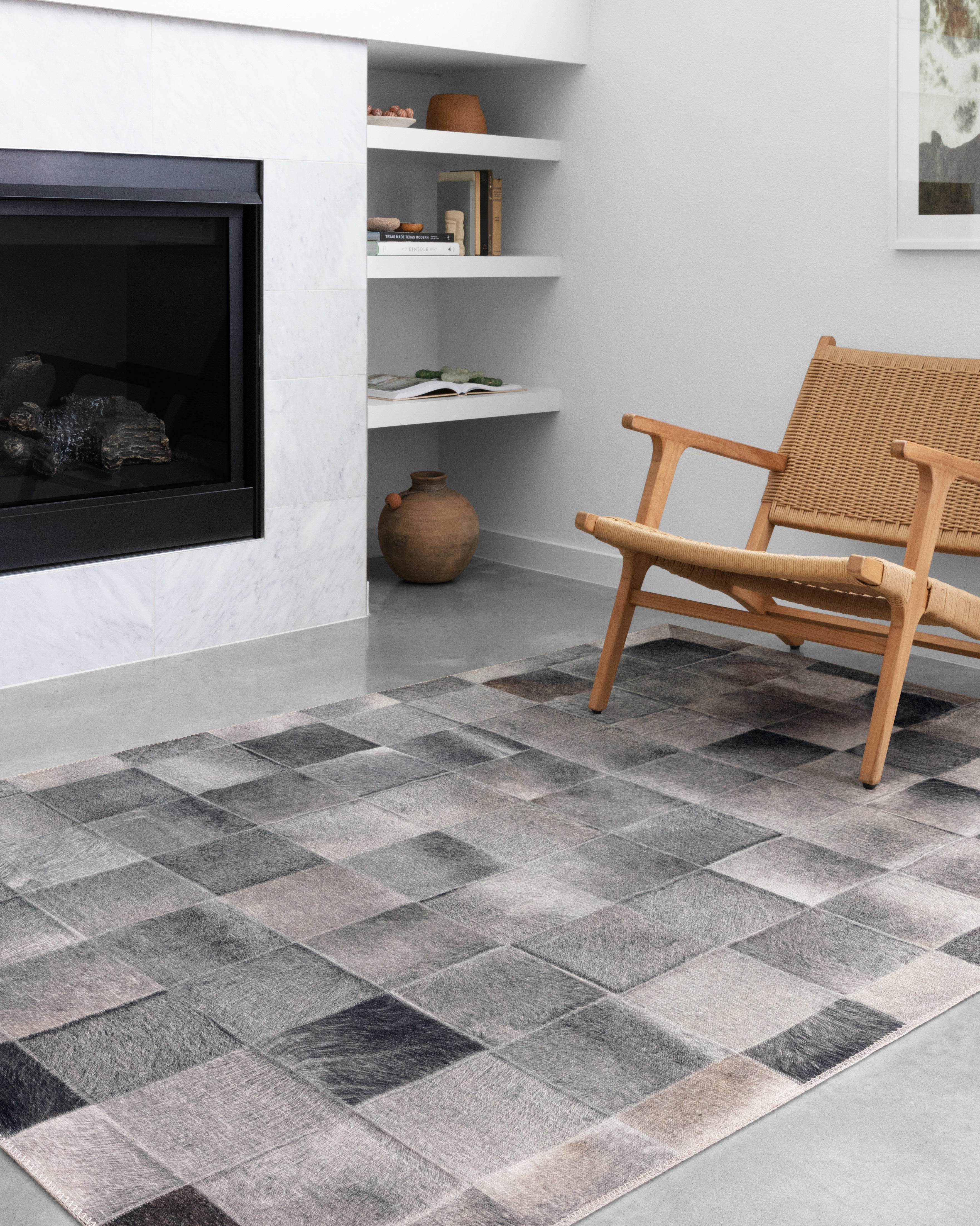 Loloi Maddox Charcoal / Grey Rug RUGS - synthetic Loloi