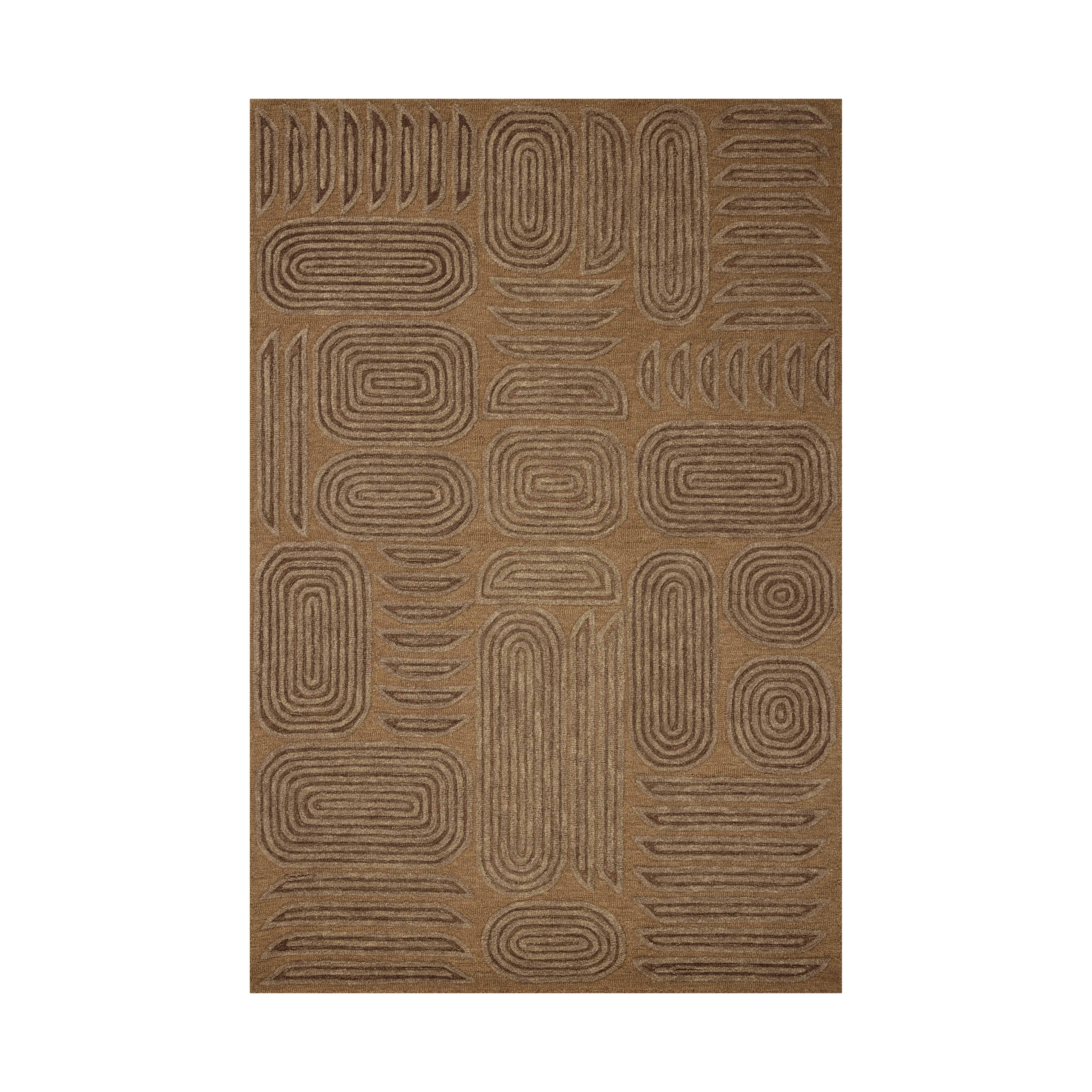 Brigette Romanek x Loloi Madi Mocha / Cocoa Rug RUGS - wool Loloi 18" x 18" sample