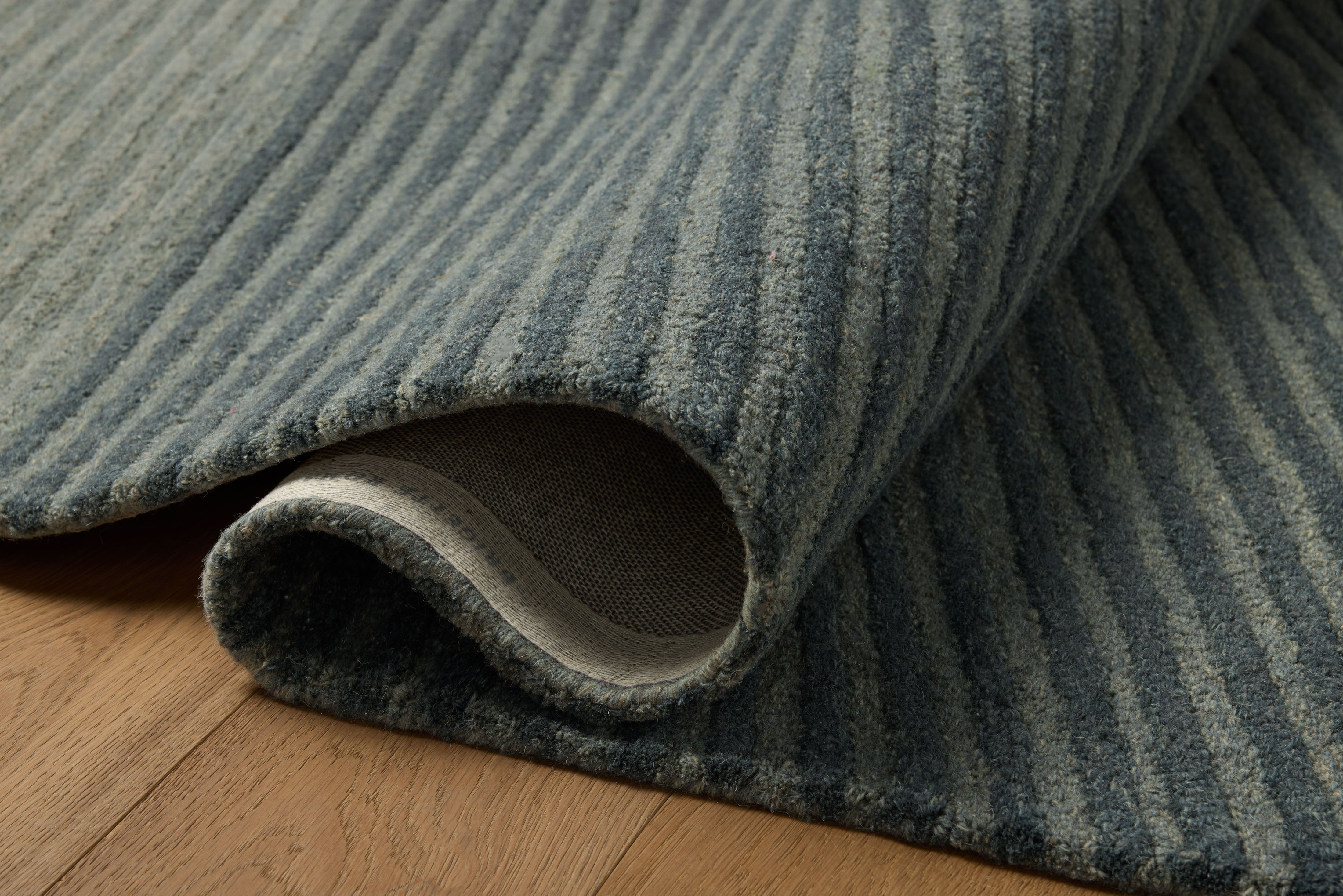 Brigette Romanek x Loloi Madi Denim / Multi Rug RUGS - wool Loloi 18" x 18" sample