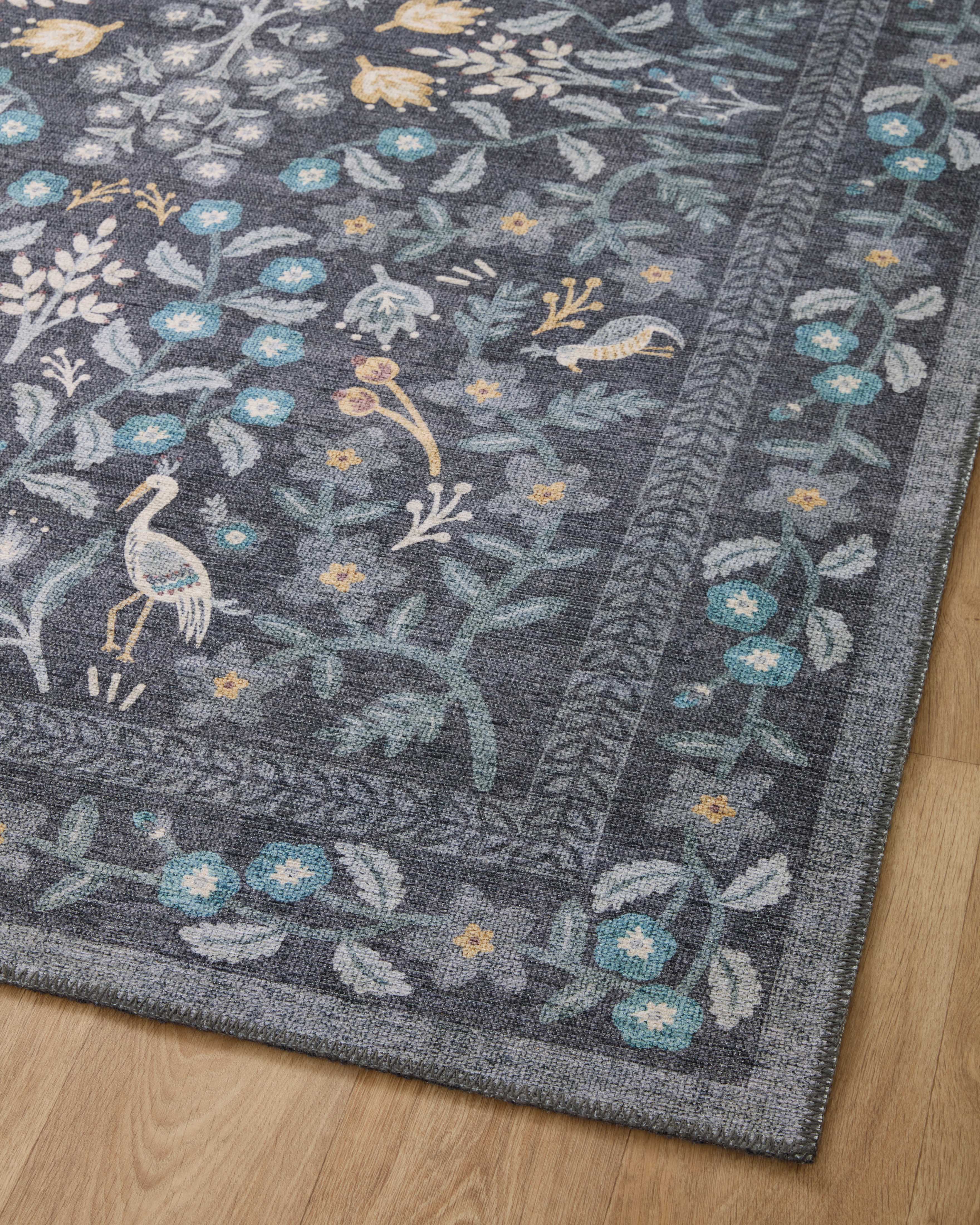 Rifle Paper Co. X Loloi/ Maison Nightingale Black Rug 3 - RUGS - patterned Loloi