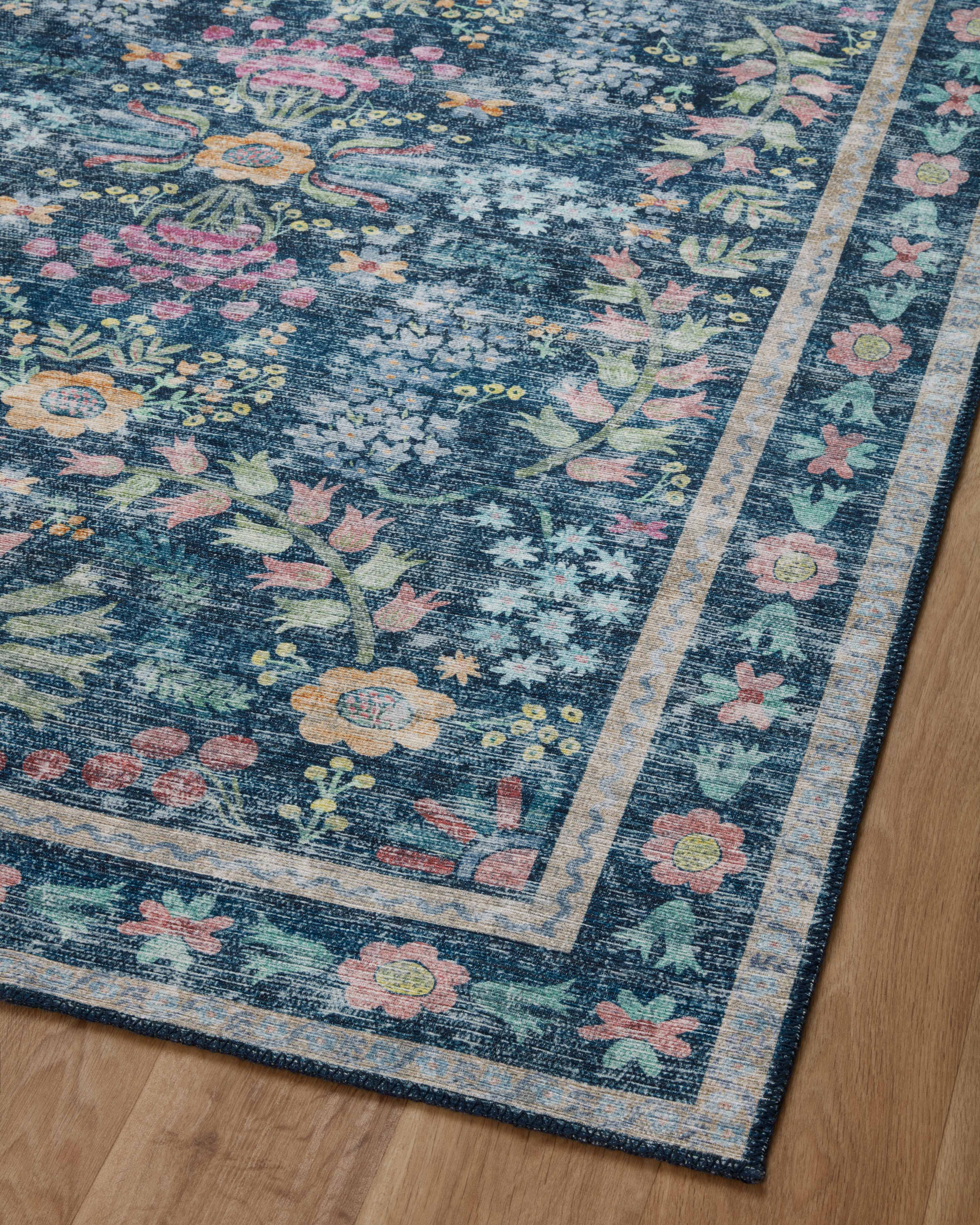 Rifle Paper Co. x Loloi Maison Blue / Multi Rug RUGS - synthetic Loloi