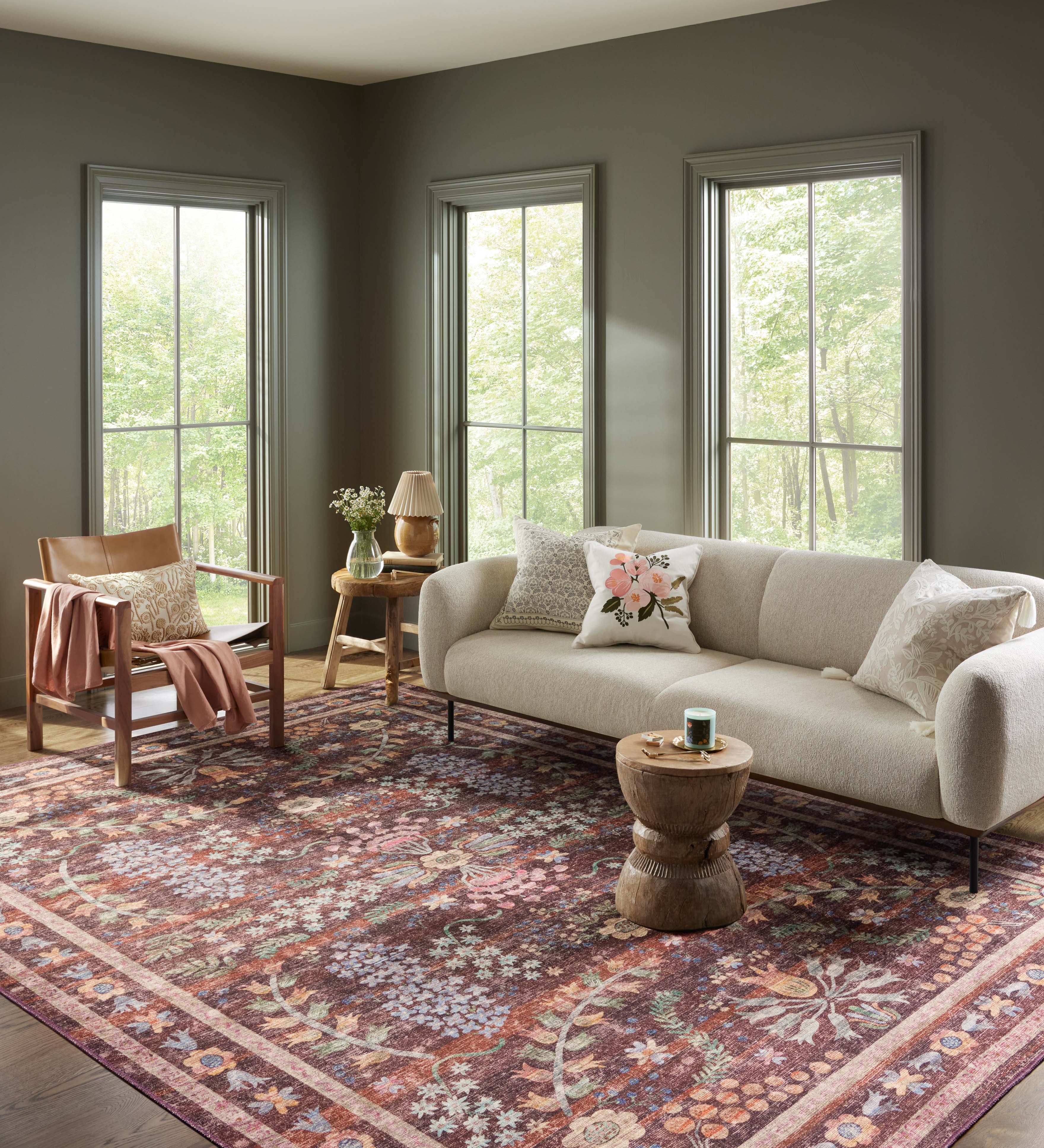 Rifle Paper Co. x Loloi Maison Red Rug RUGS - synthetic Loloi