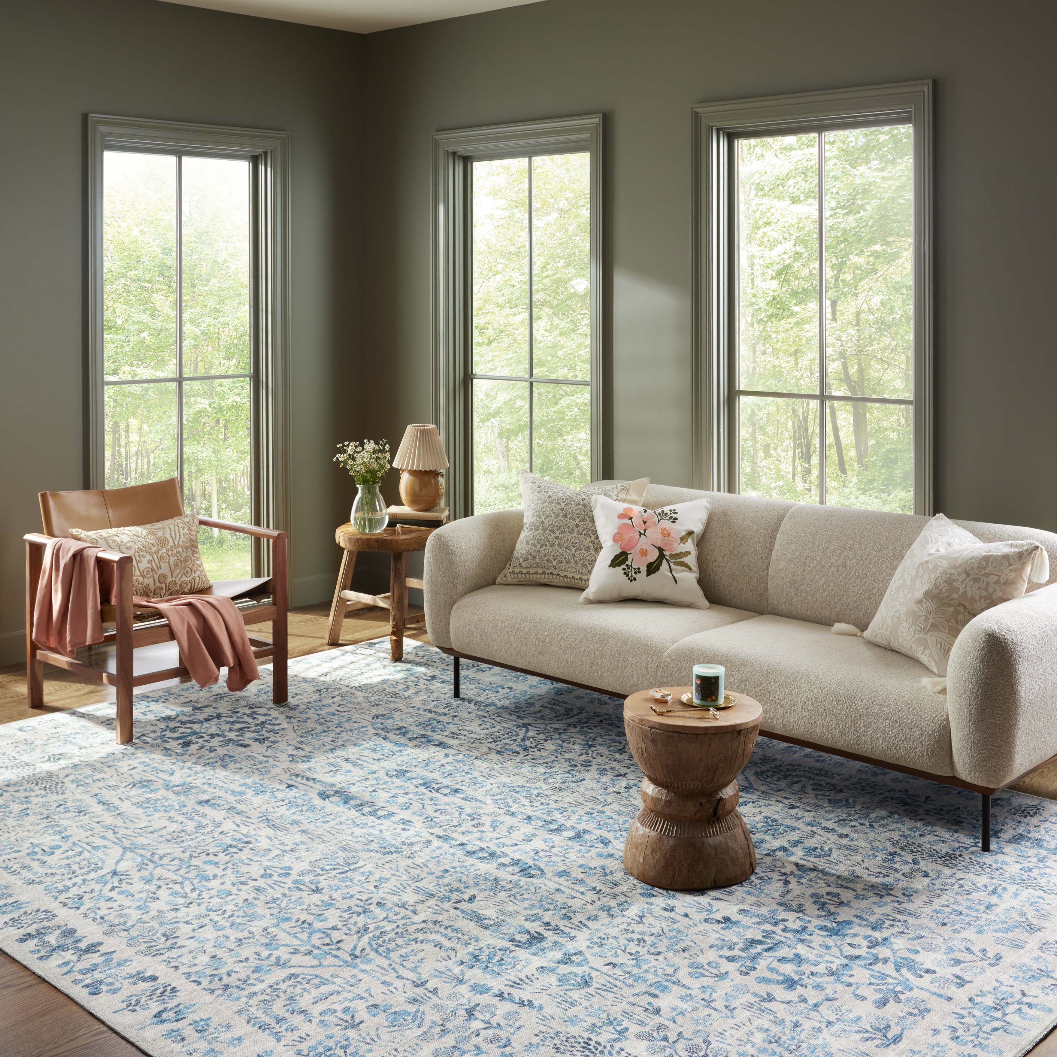Rifle Paper Co. x Loloi Maison Blue Rug 1-RUGS-pattern Loloi