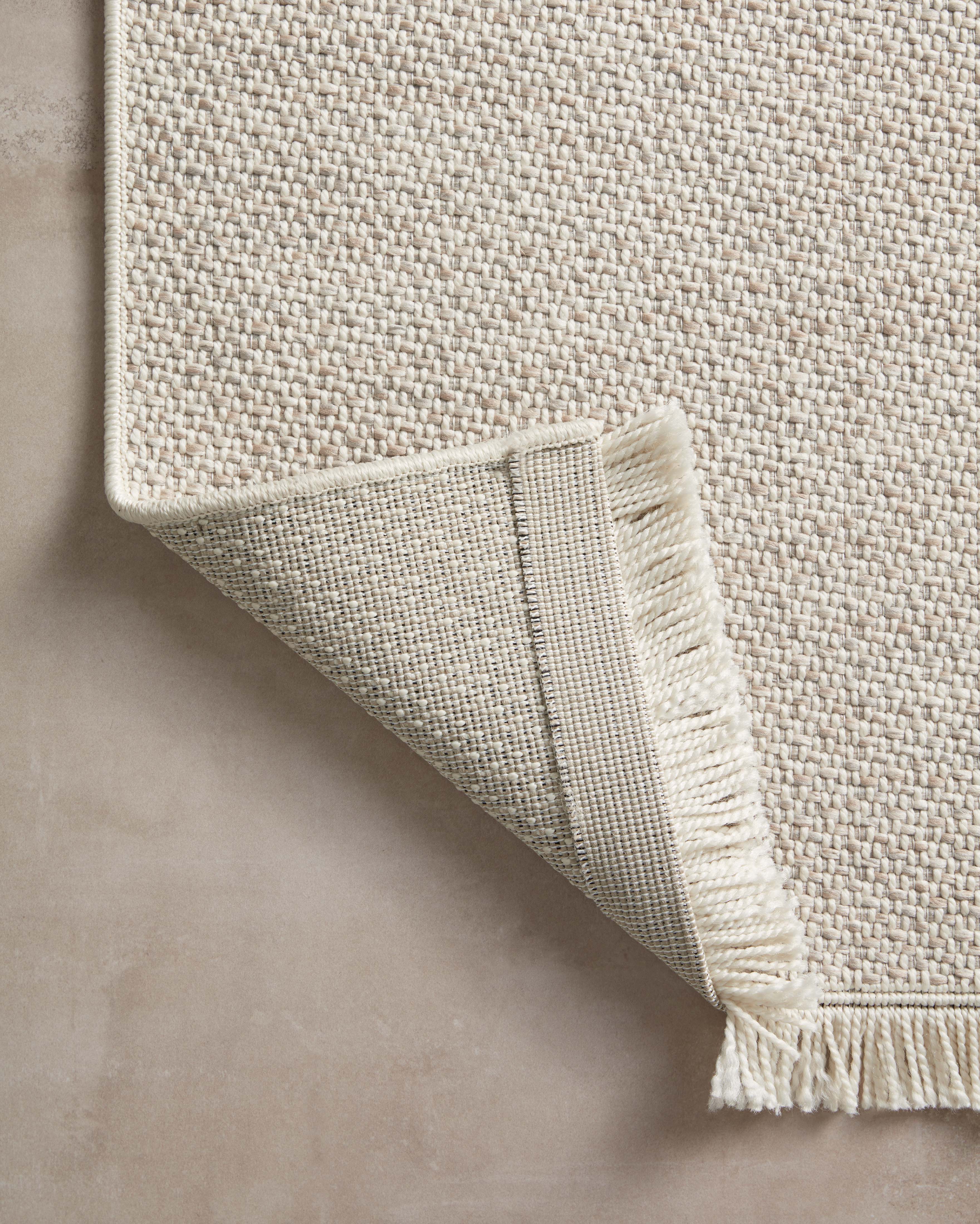 Amber Lewis x Loloi Malibu Ivory / Dove Rug No. 05 5-Rugs - indoor/outdoor Loloi