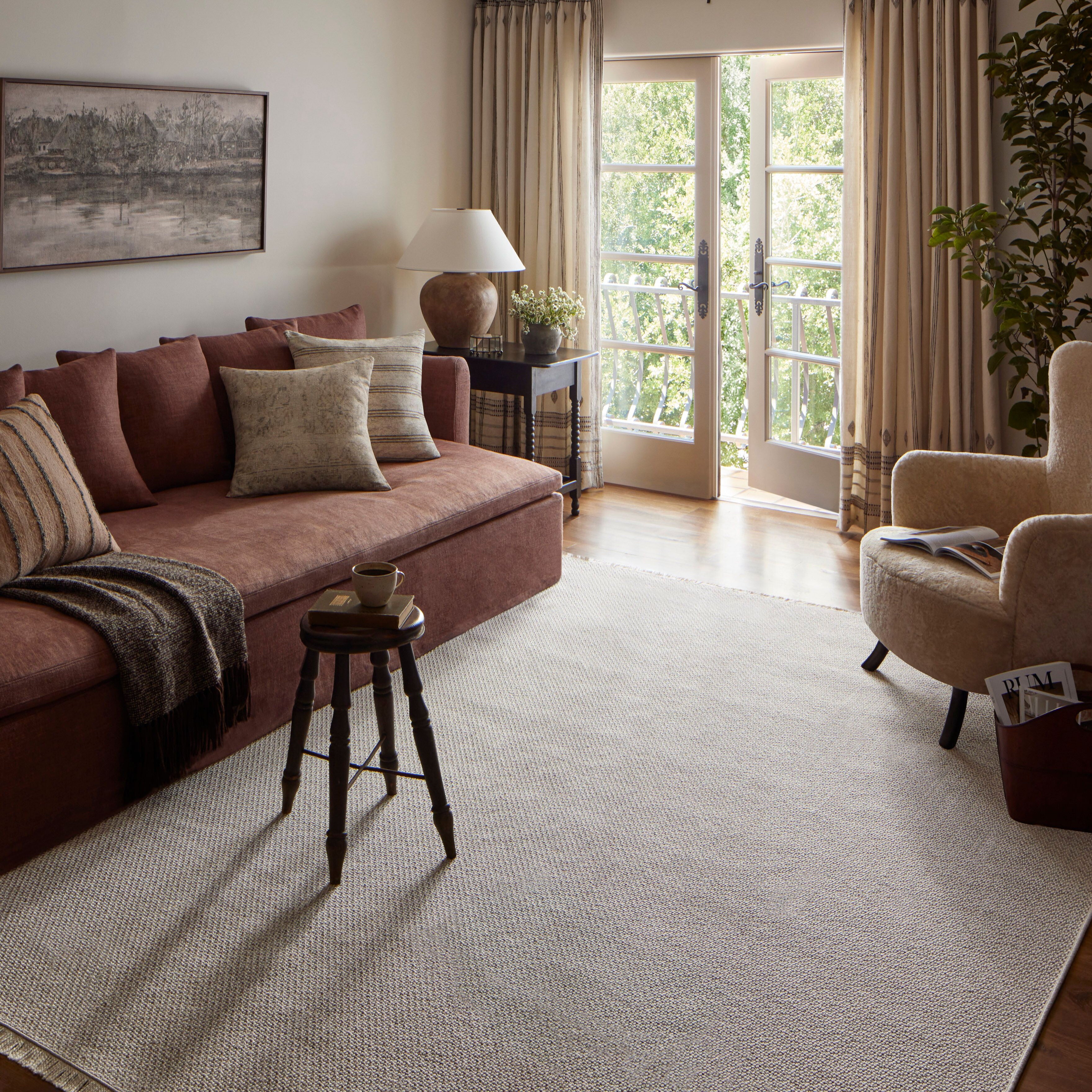 Amber Lewis x Loloi Malibu Ivory / Dove Rug No. 02 5-Rugs - indoor/outdoor Loloi