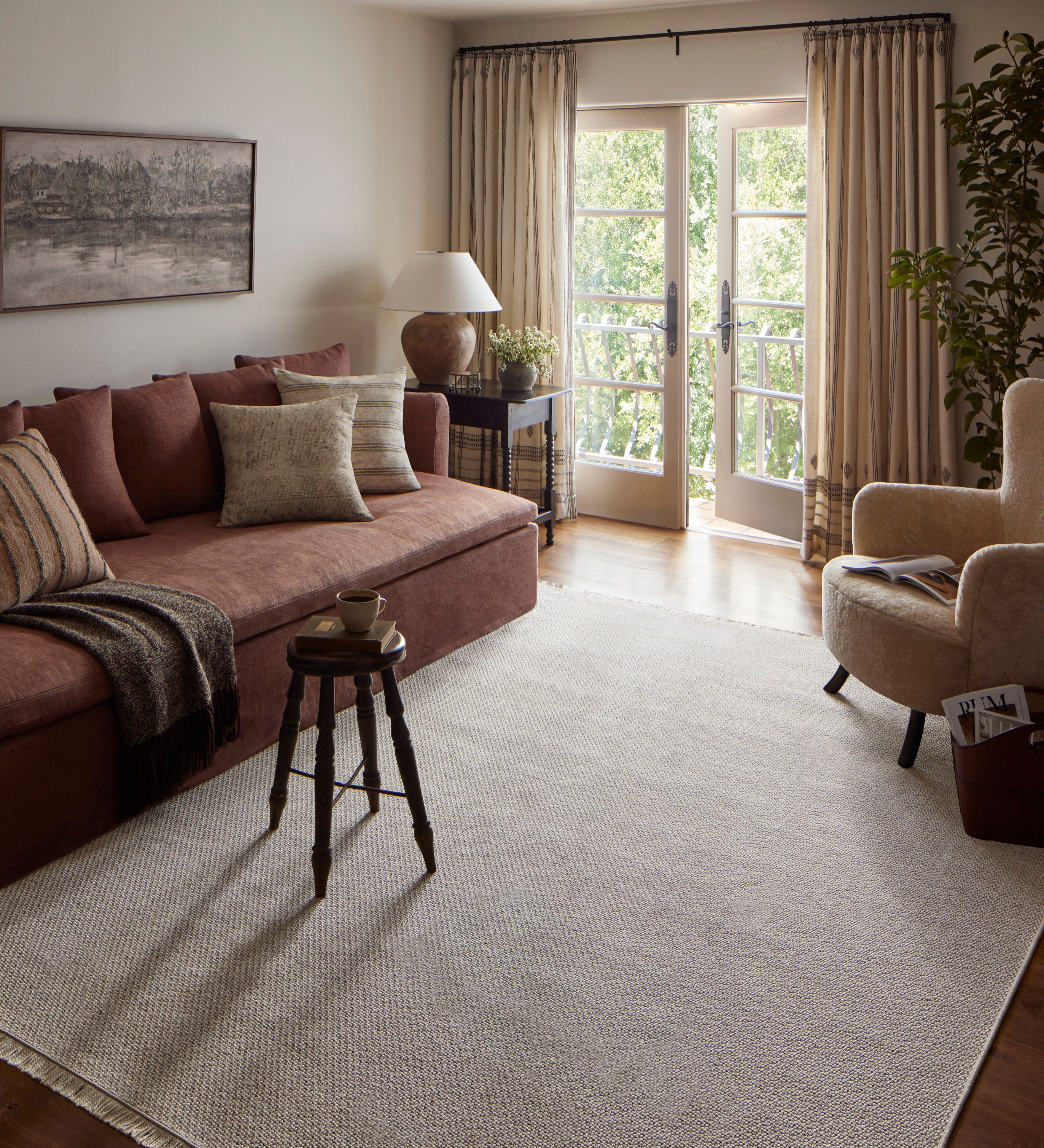Amber Lewis x Loloi Malibu Ivory / Dove Rug No. 02 5-Rugs - indoor/outdoor Loloi