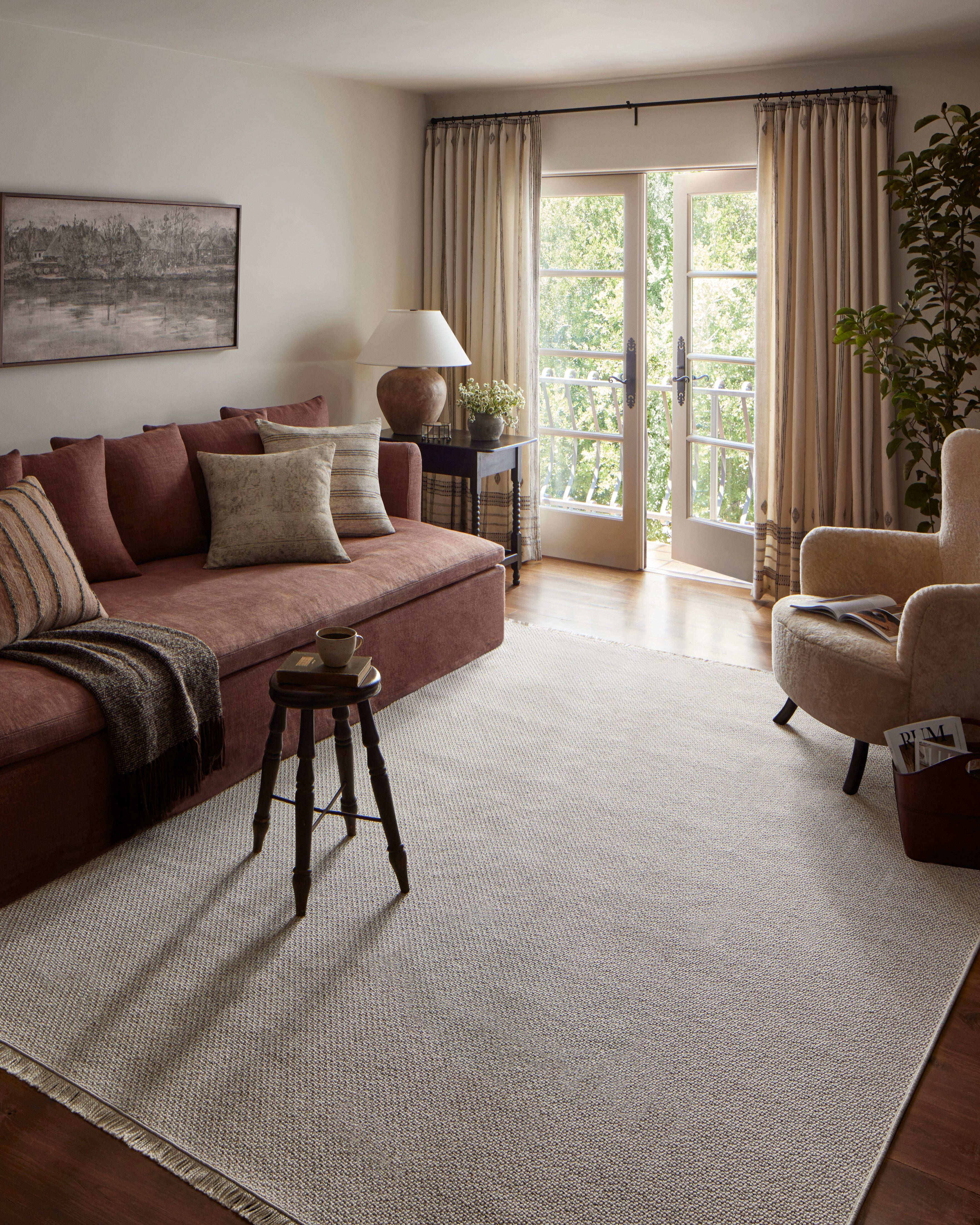 Amber Lewis x Loloi Malibu Ivory / Dove Rug No. 04 5-Rugs - indoor/outdoor Loloi