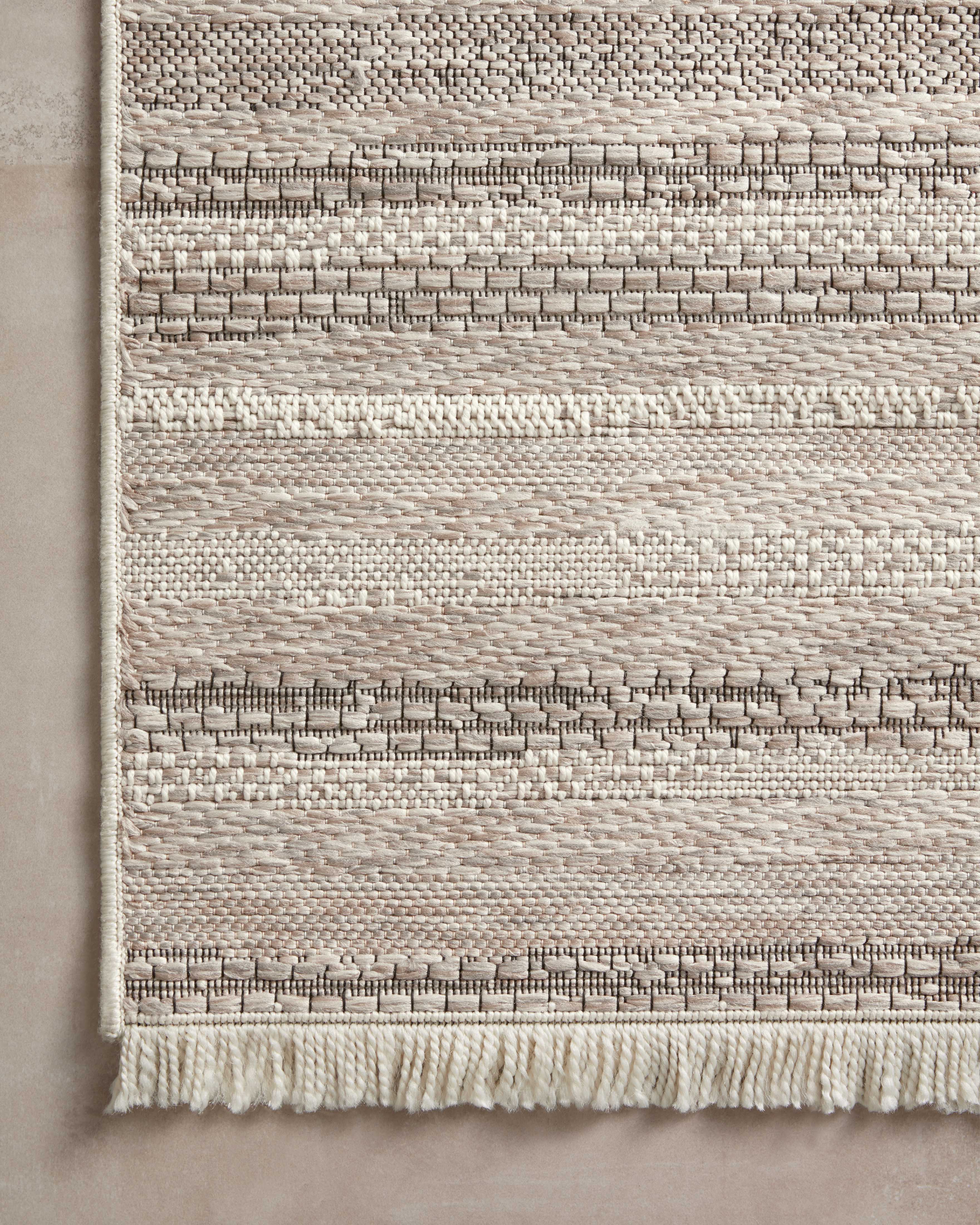 Amber Lewis x Loloi Malibu Ivory / Dove Rug No. 01 5-Rugs - indoor/outdoor Loloi