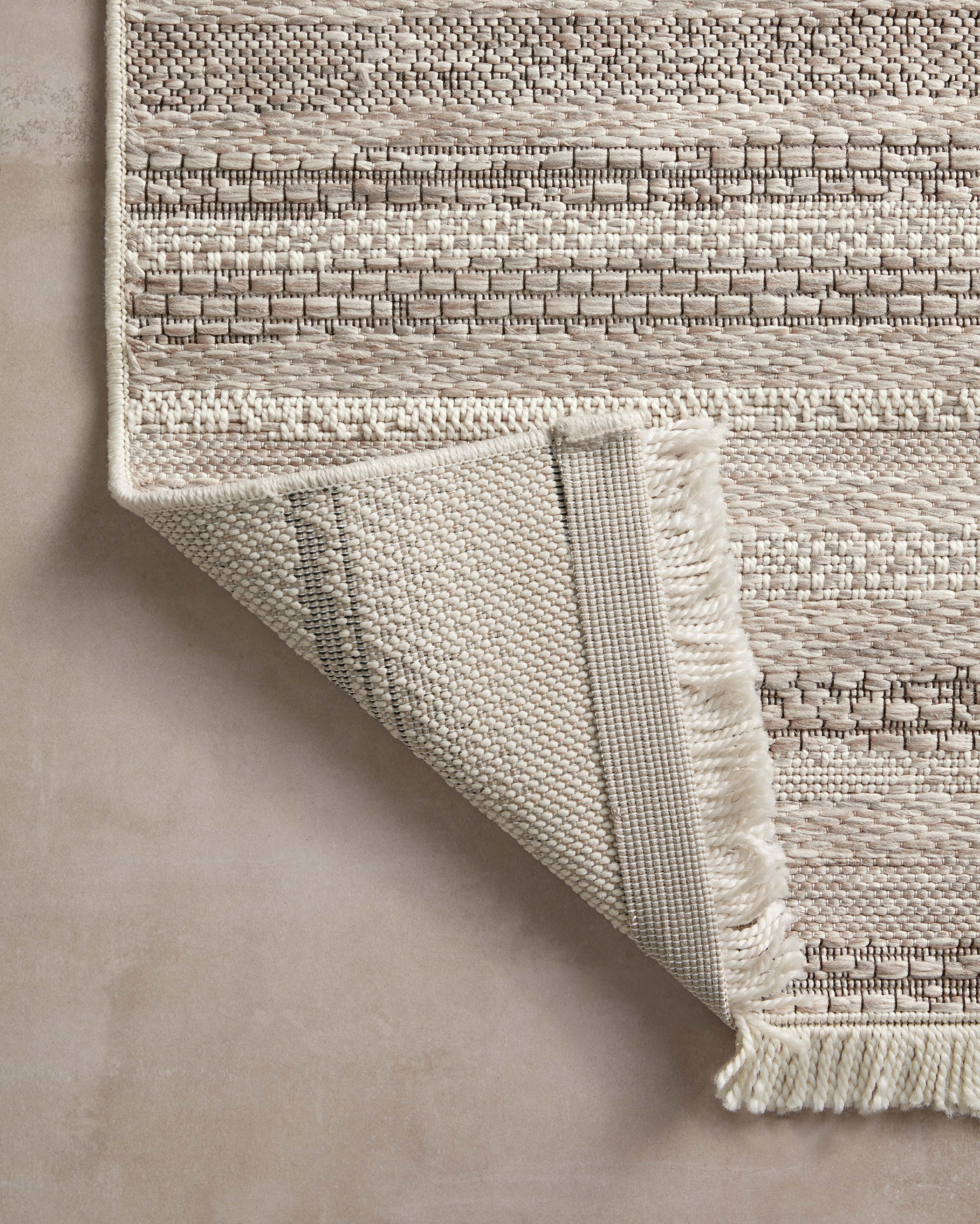 Amber Lewis x Loloi Malibu Ivory / Dove Rug No. 04 5-Rugs - indoor/outdoor Loloi