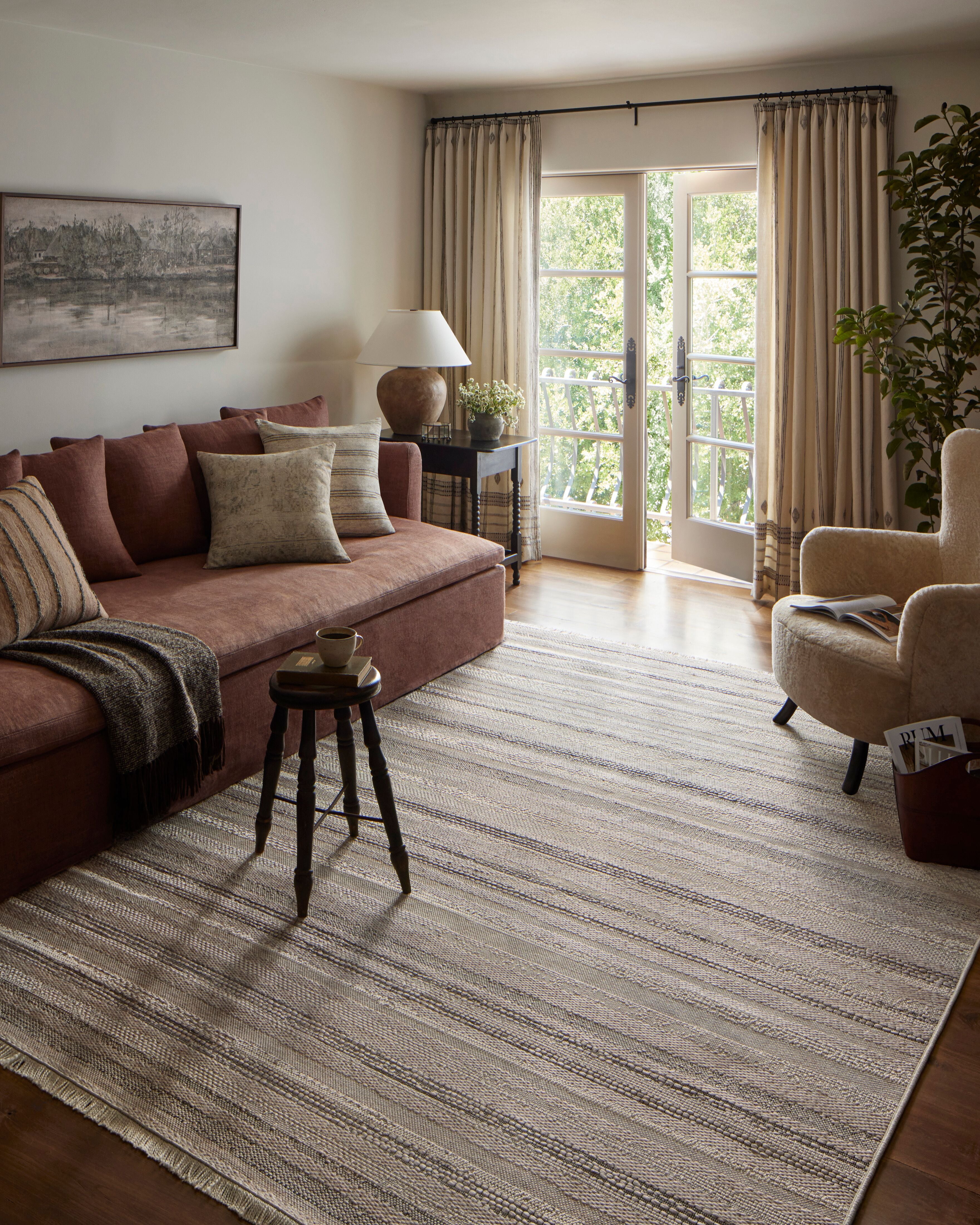 Amber Lewis x Loloi Malibu Ivory / Dove Rug No. 01 5-Rugs - indoor/outdoor Loloi
