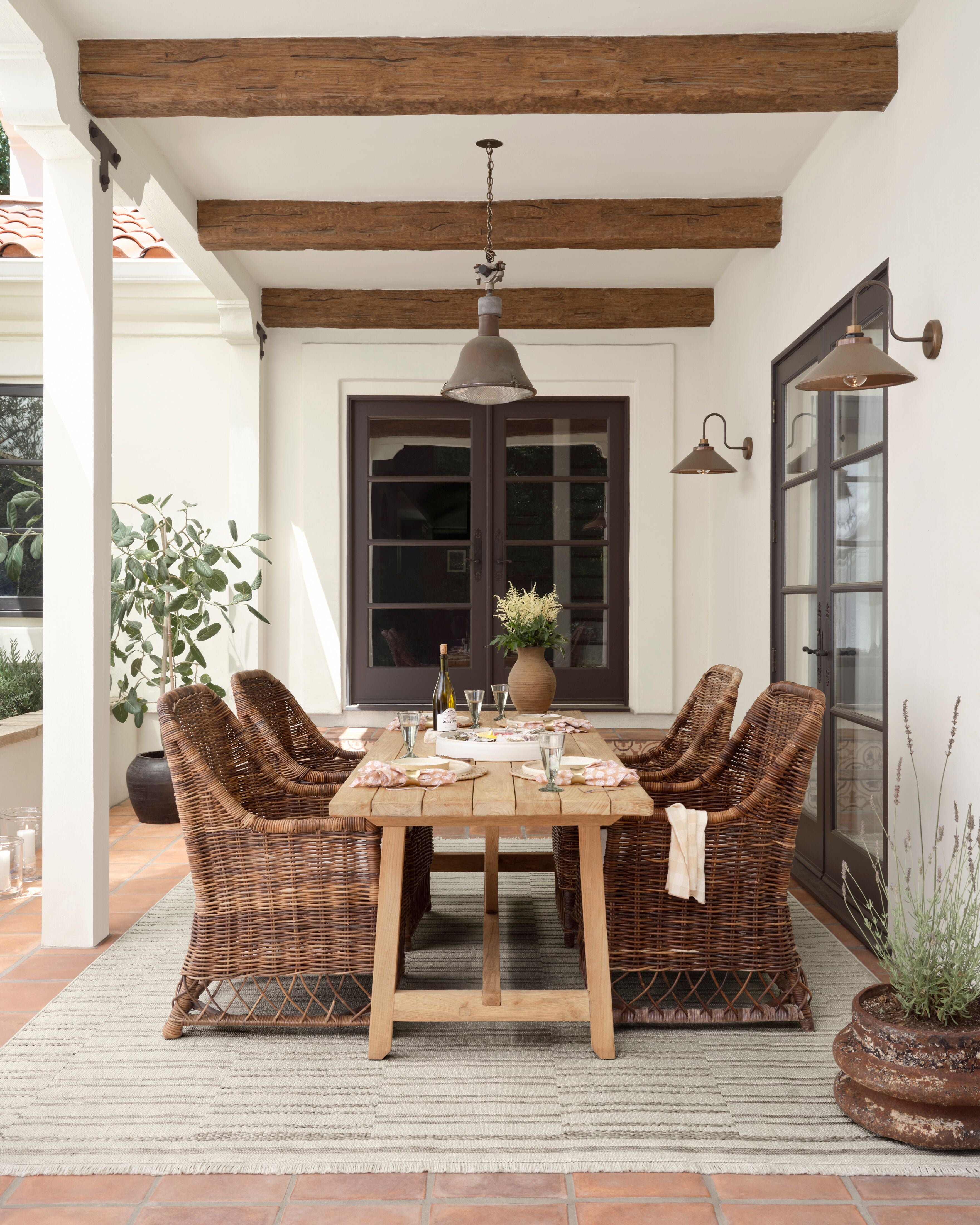 Amber Lewis x Loloi Malibu Ivory / Dove Rug No. 05 5-Rugs - indoor/outdoor Loloi