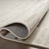 Amber Lewis x Loloi Malibu Ivory / Dove Rug No. 05 5-Rugs - indoor/outdoor Loloi
