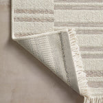 OVERSTOCK RUG - Amber Lewis x Loloi Malibu Ivory / Dove Rug No. 01 - 5'1" x 7'7" IN STORE - Sale Rugs Loloi