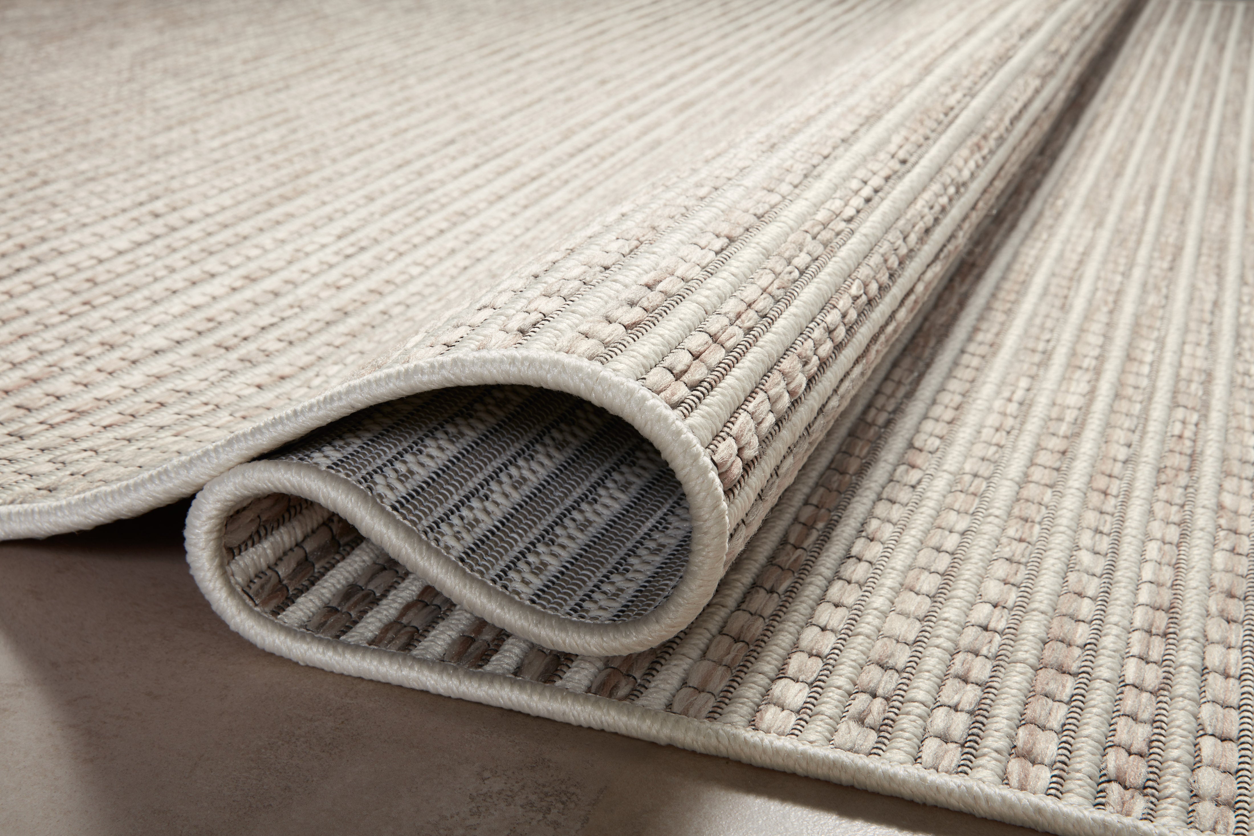 Amber Lewis x Loloi Malibu Ivory / Dove Rug No. 01 5-Rugs - indoor/outdoor Loloi