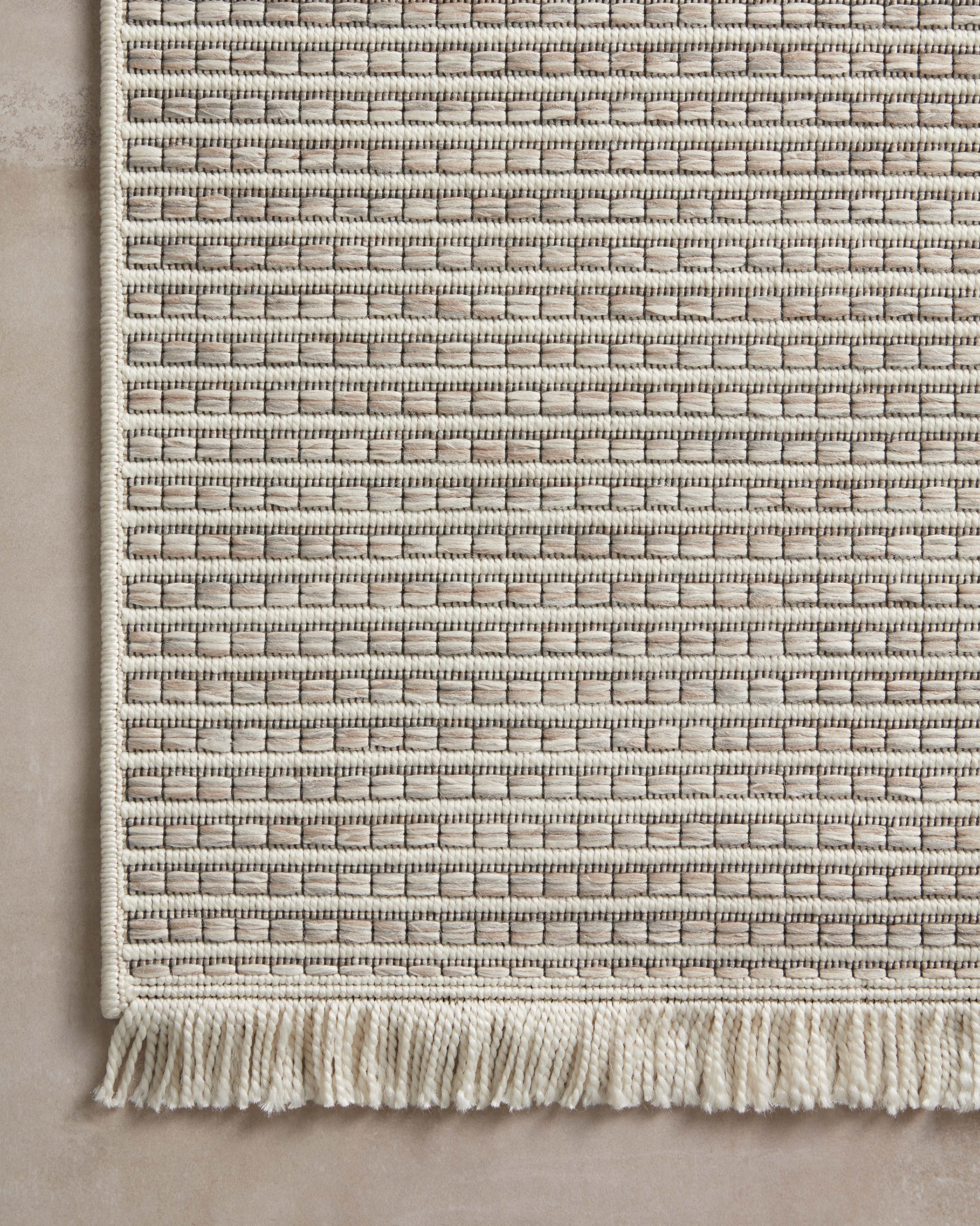 Amber Lewis x Loloi Malibu Ivory / Dove Rug No. 05 5-Rugs - indoor/outdoor Loloi