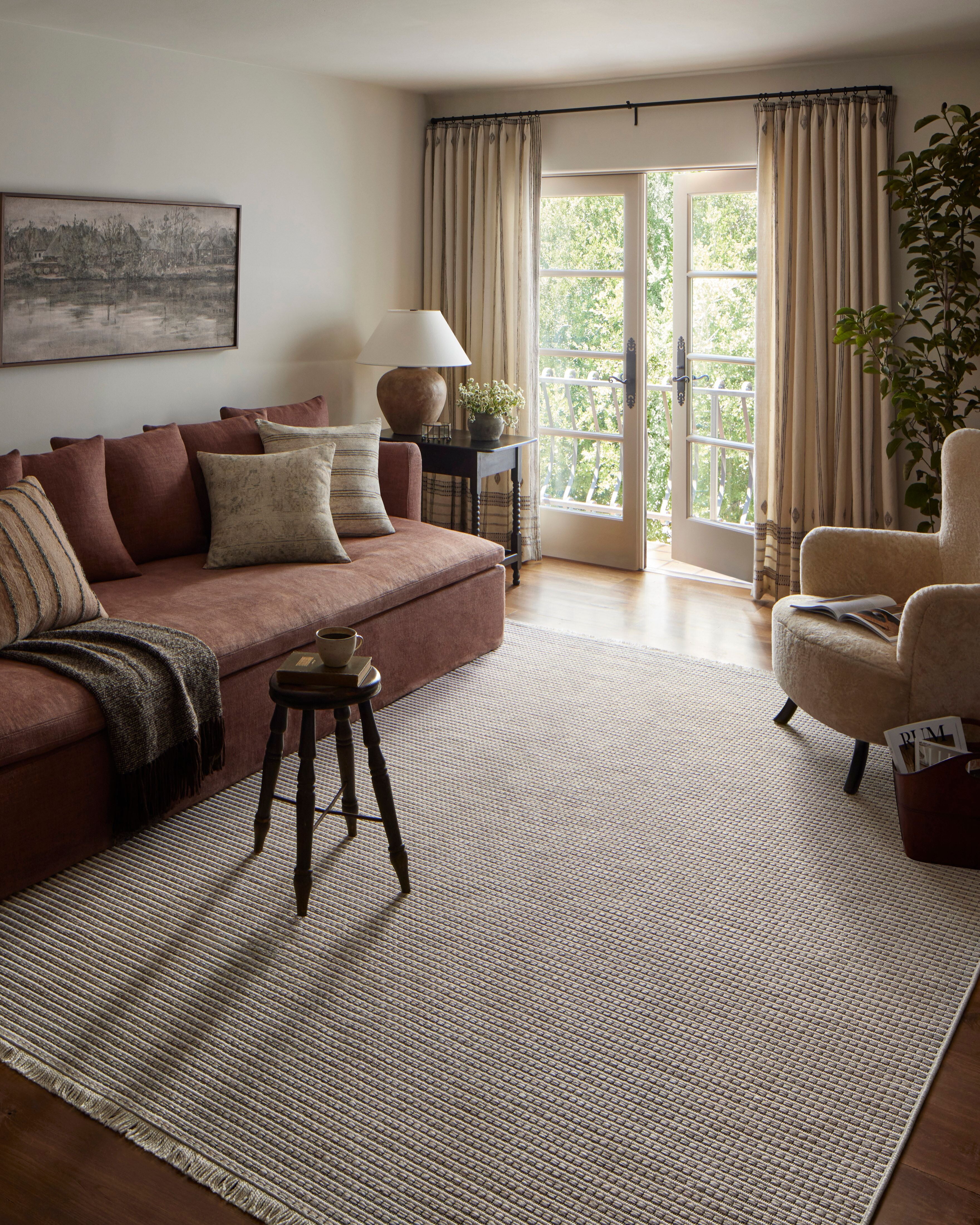 Amber Lewis x Loloi Malibu Ivory / Dove Rug No. 01 5-Rugs - indoor/outdoor Loloi