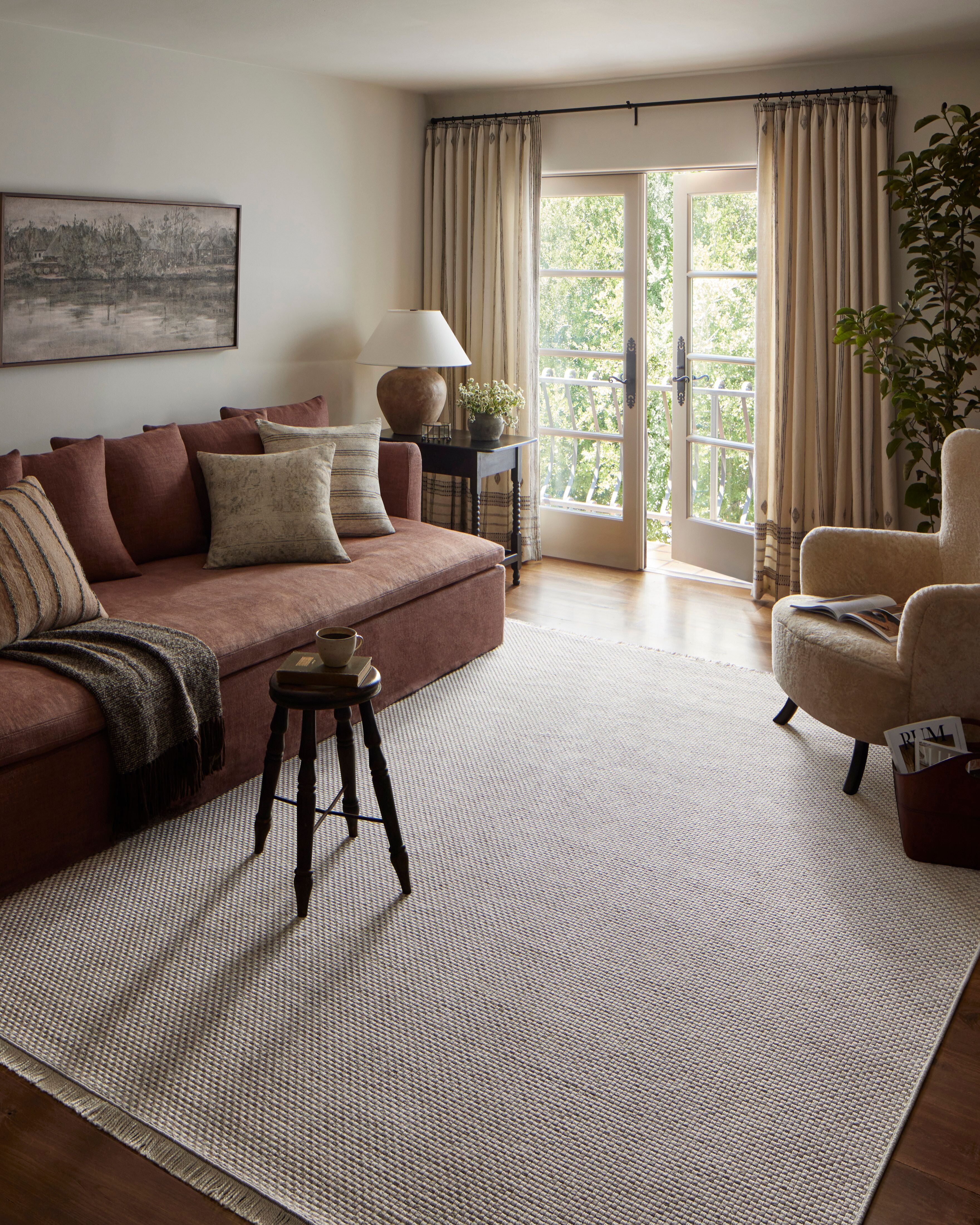 Amber Lewis x Loloi Malibu Ivory / Dove Rug No. 01 5-Rugs - indoor/outdoor Loloi