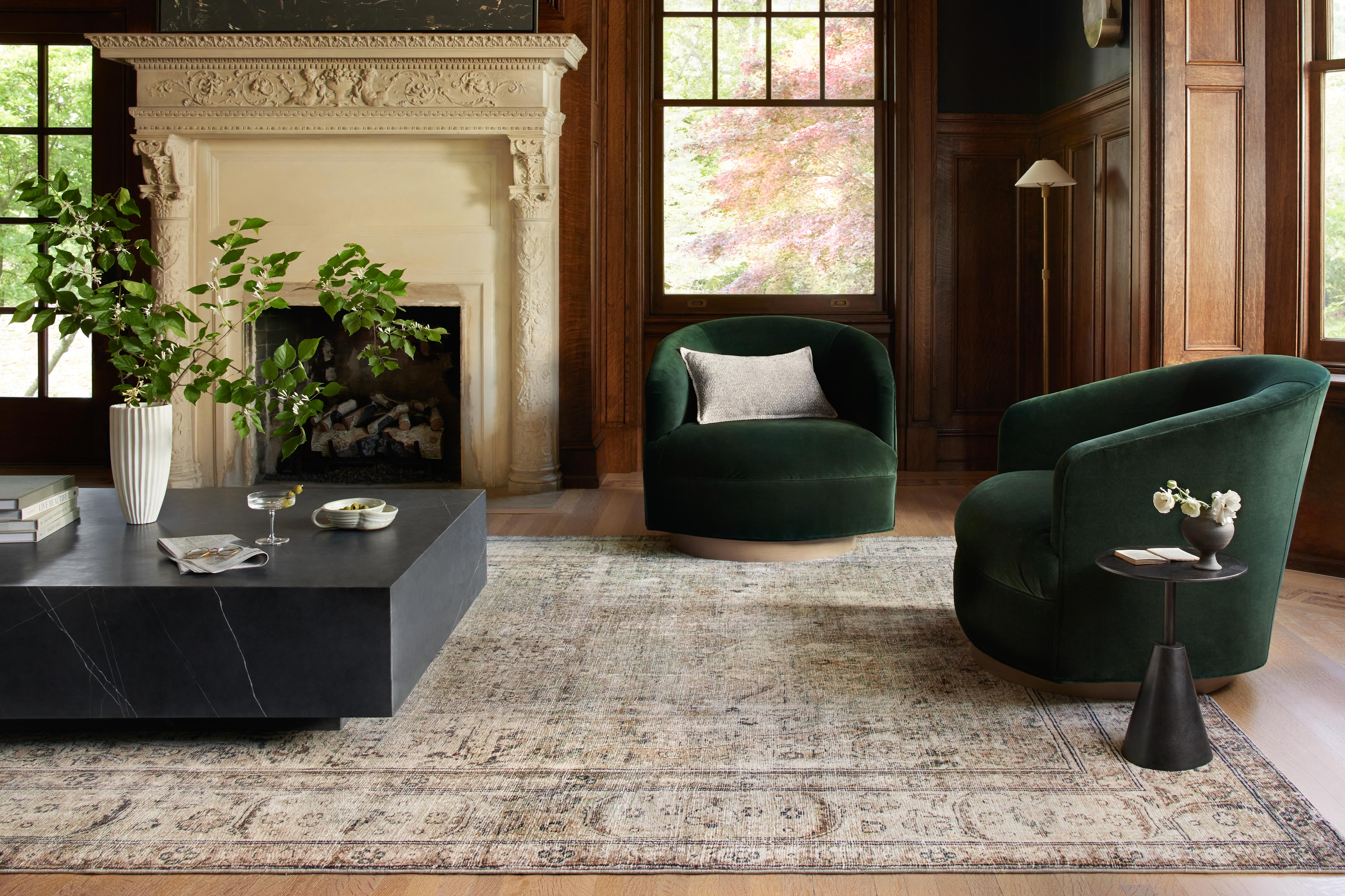 Loloi Margot Antique / Sage Rug No.1 RUGS - synthetic Loloi