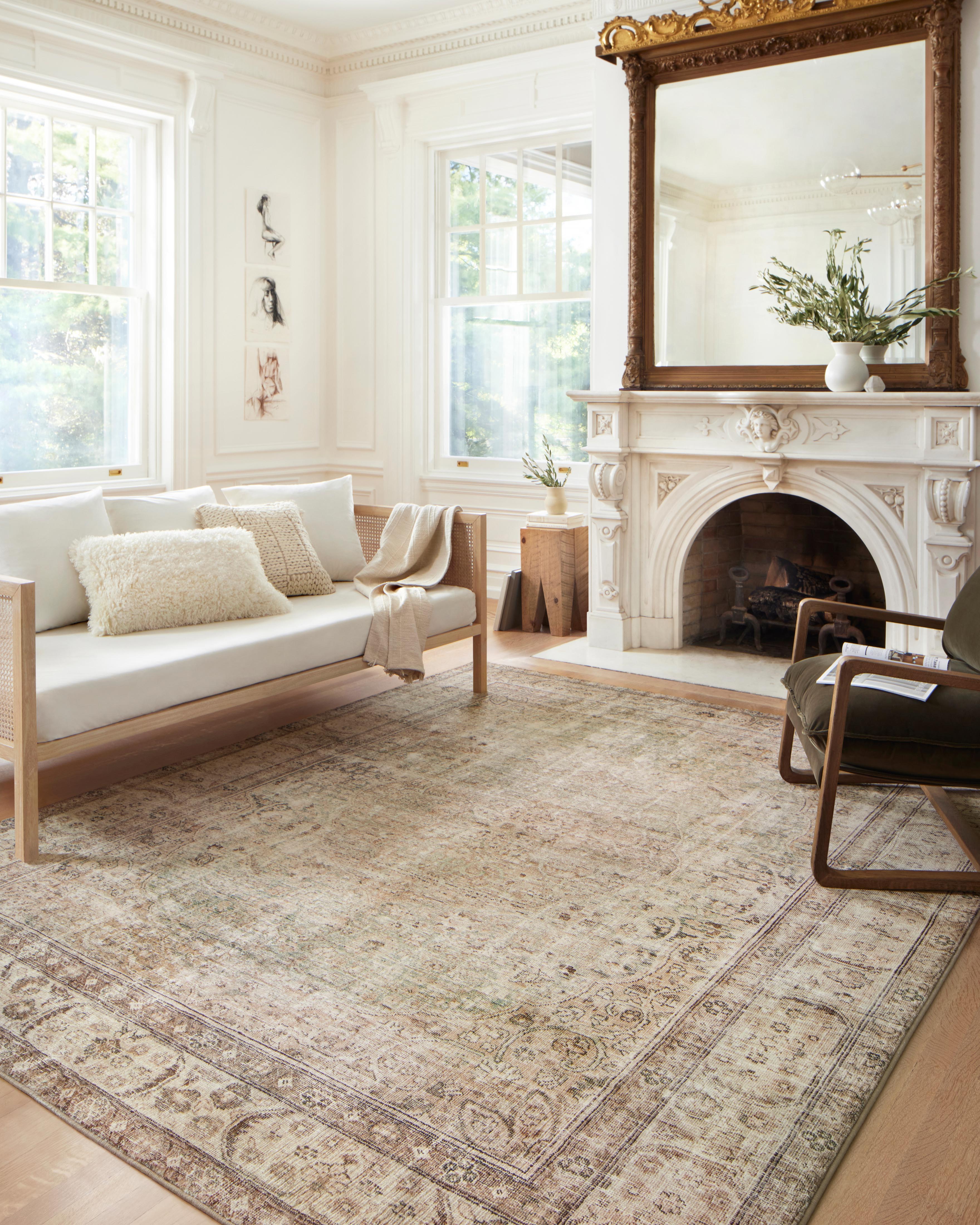 Loloi Margot Antique / Sage Rug No.2 RUGS - synthetic Loloi 18" x 18"