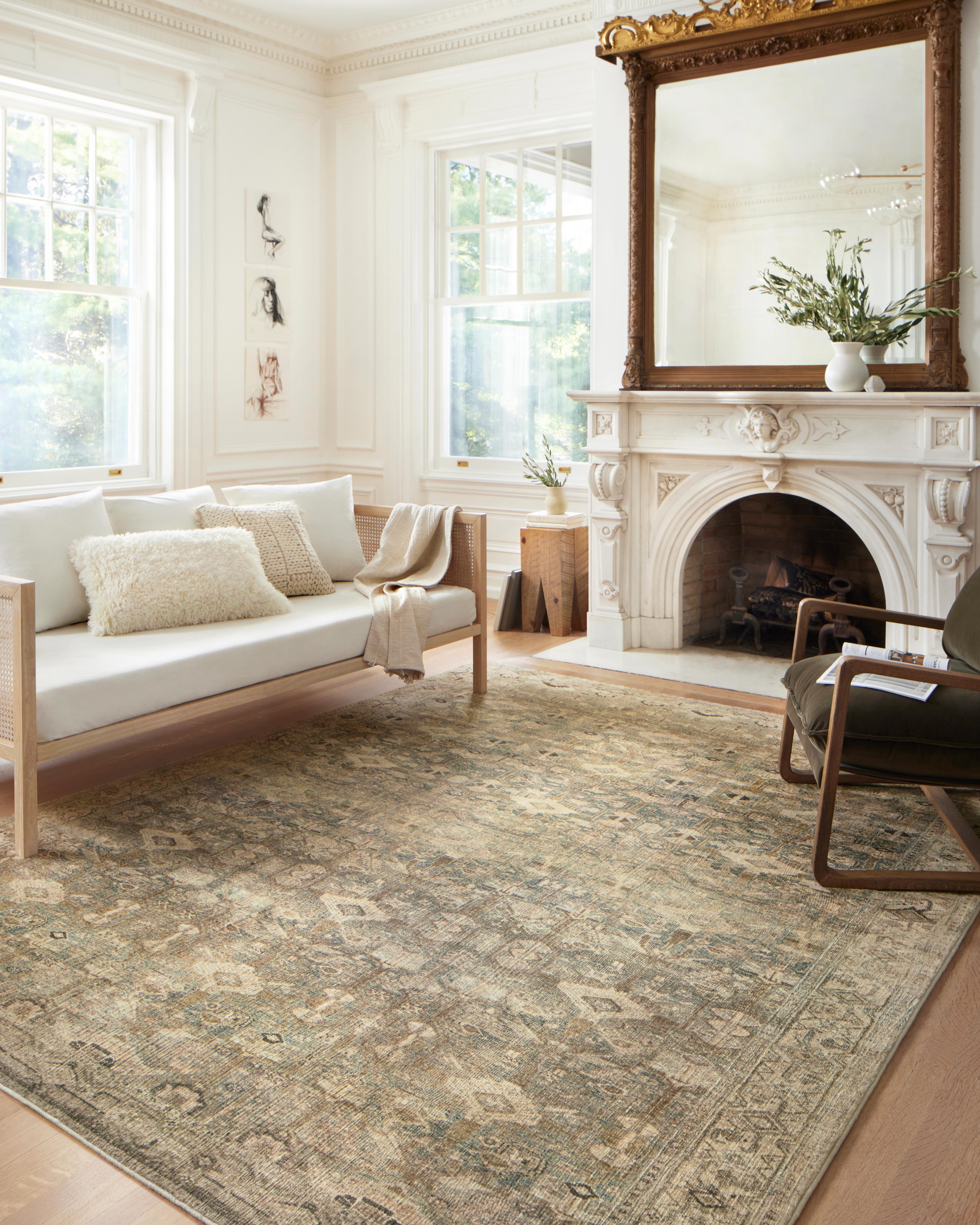 Loloi Margot Antique / Sage Rug No.1 RUGS - synthetic Loloi 18" x 18"
