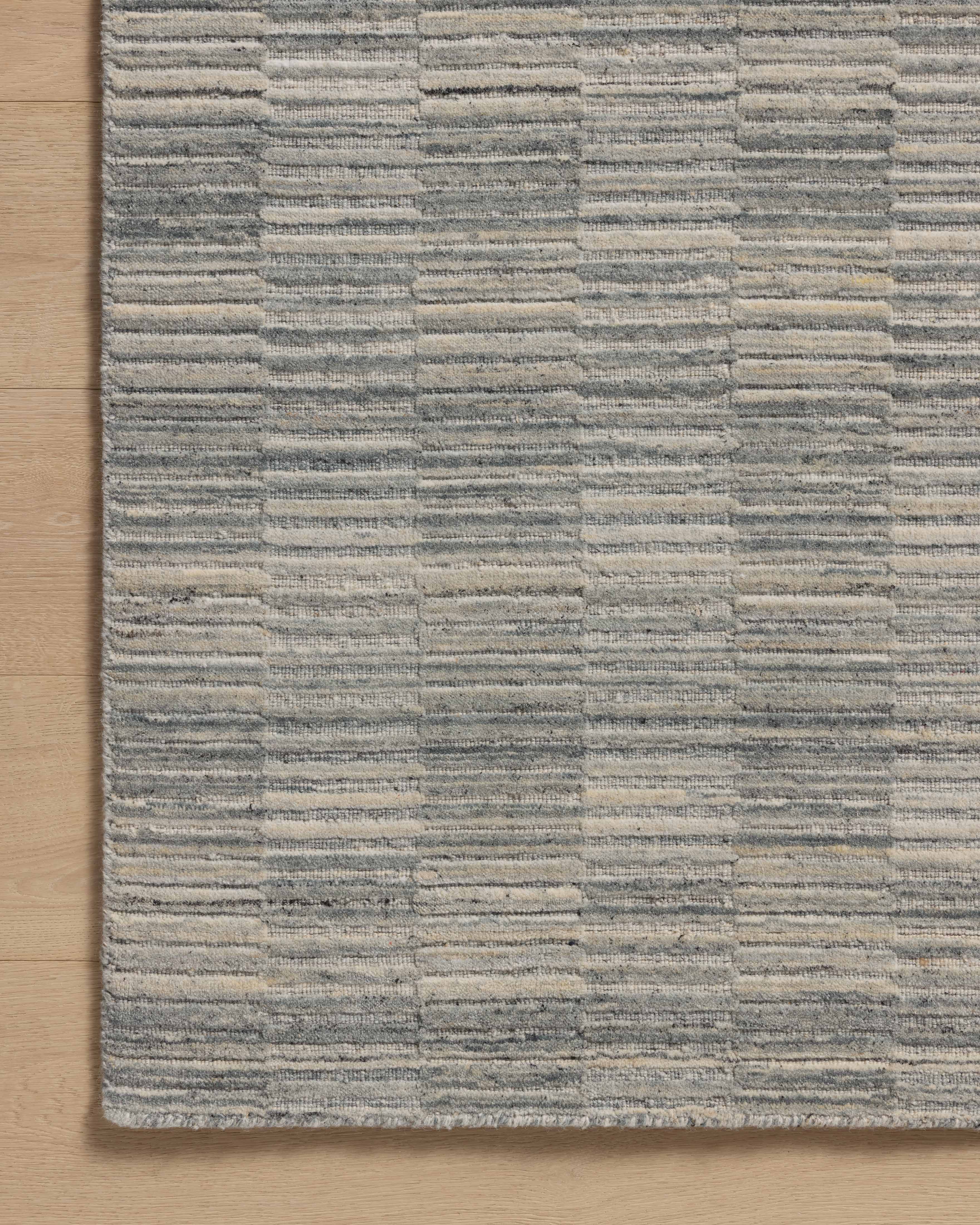 Amber Lewis x Loloi Marlowe Sky / Natural RUGS - checkered Loloi