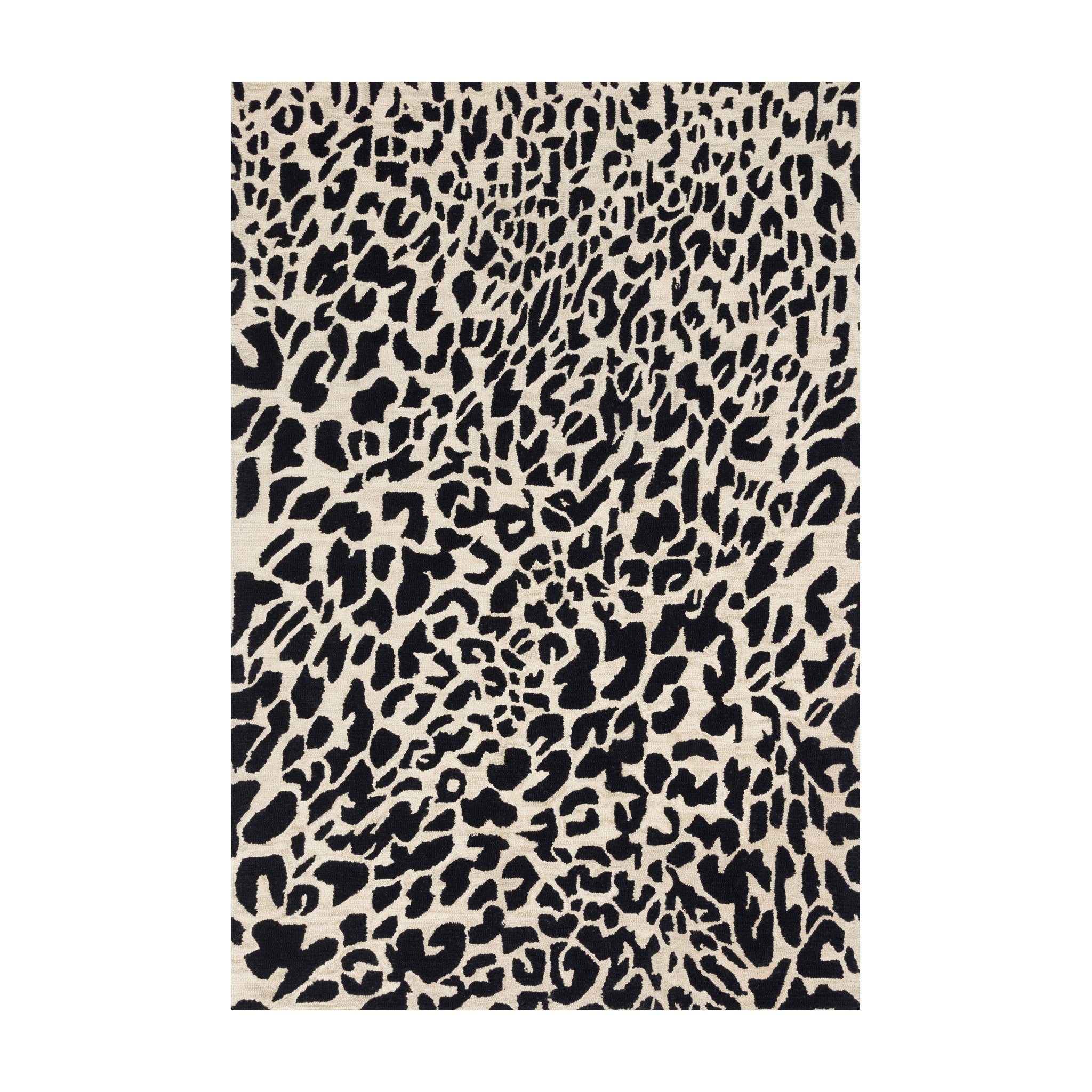 Loloi Masai Black / Ivory Rug RUGS - wool Loloi 18" x 18"