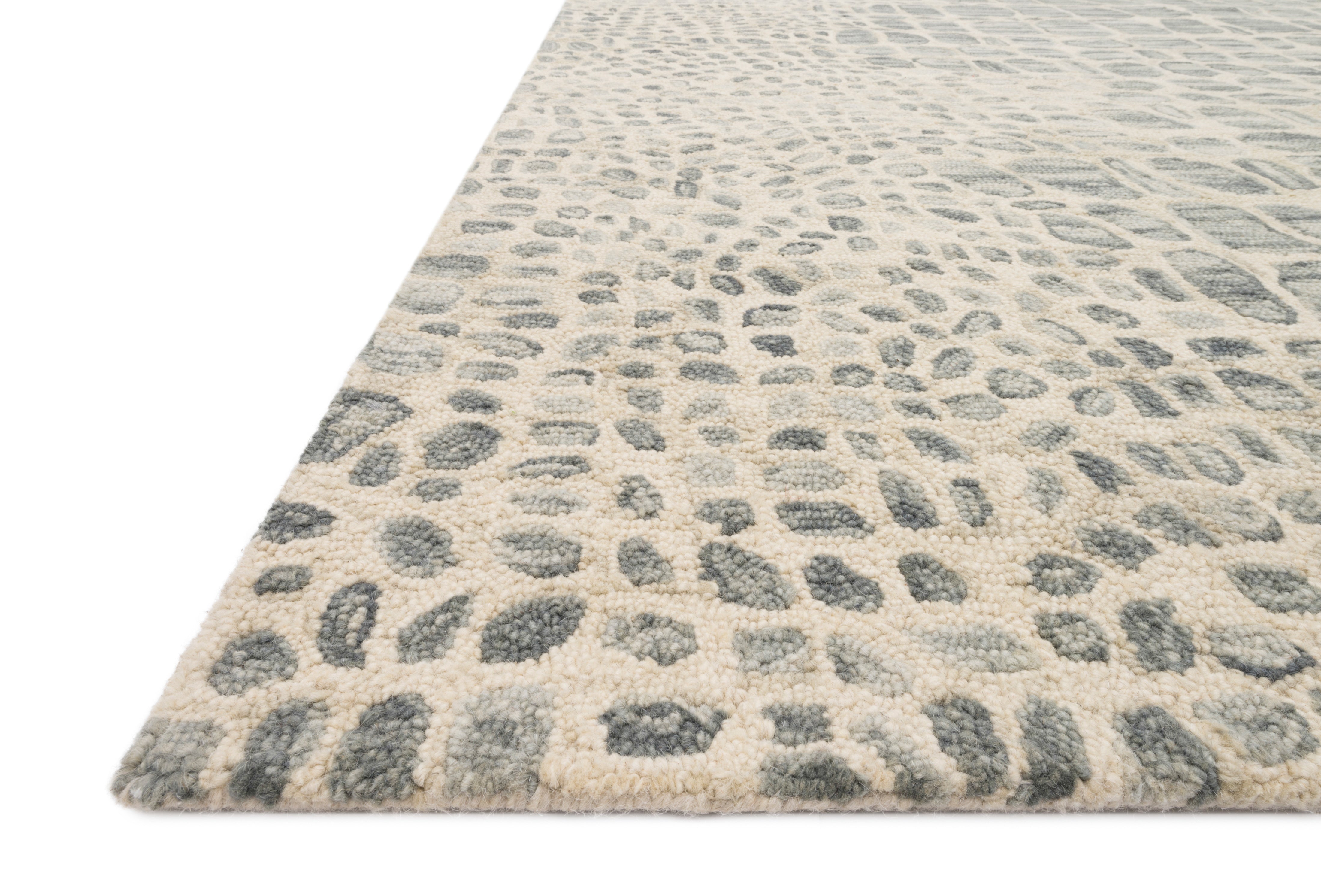 Loloi Masai Silver Grey / Ivory Rug RUGS - wool Loloi